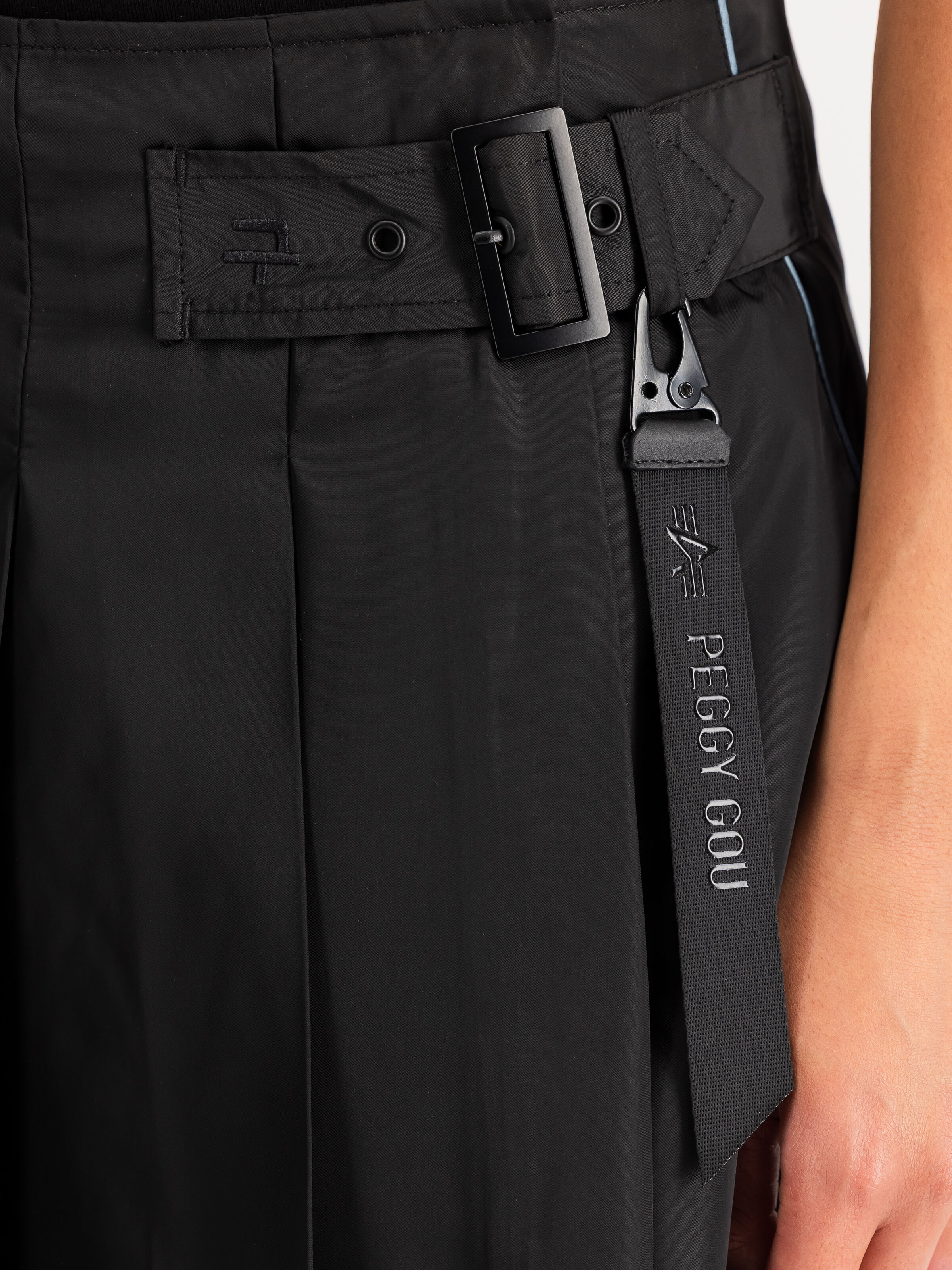 ALPHA x PEGGY GOU Mini Wrap Skirt black 258020_03_3_detail_00001_202329