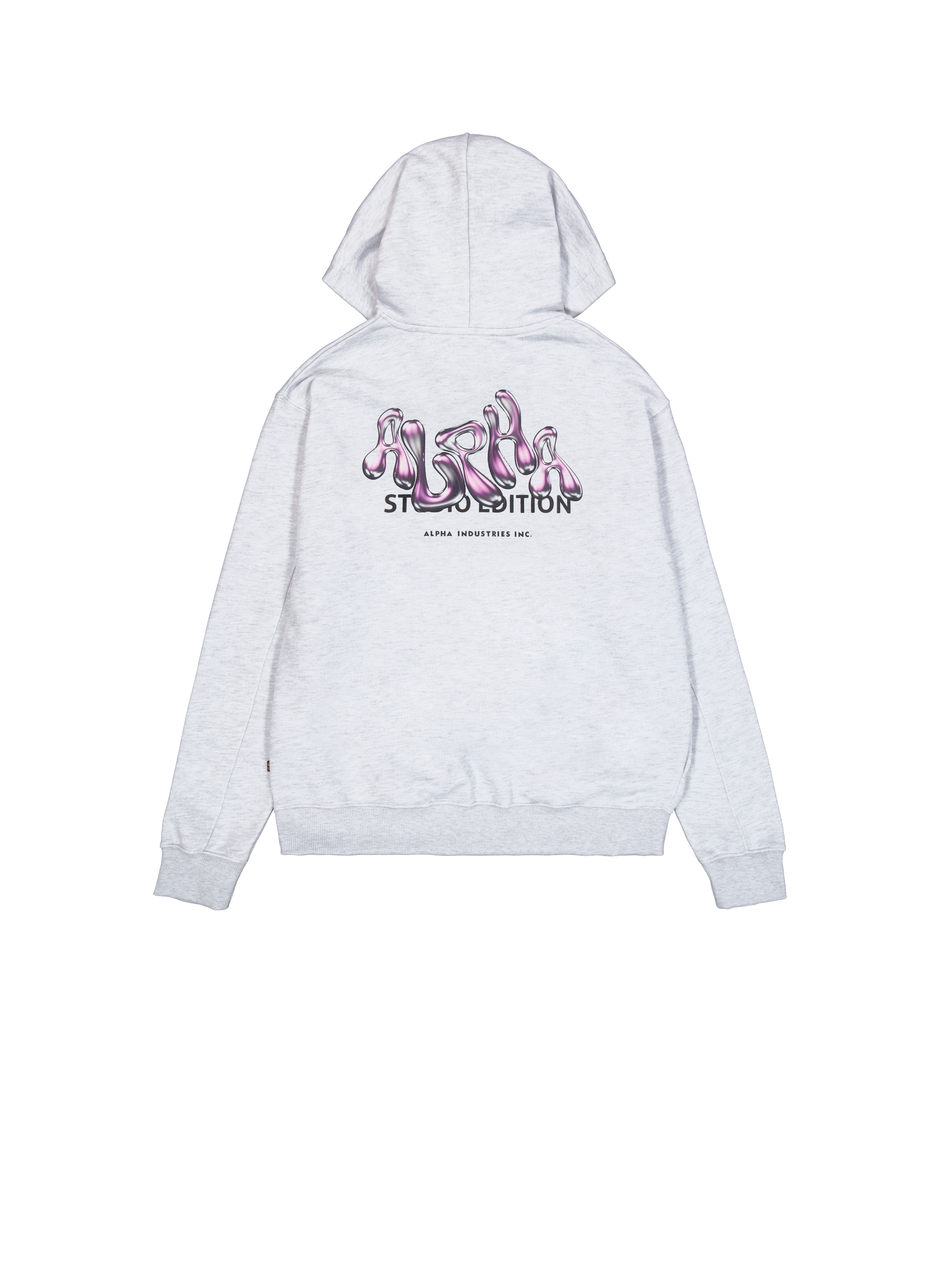 Studio Edition Backprint Hoodie pastel grey melange 156339_752_1_flatlay_00002_145916