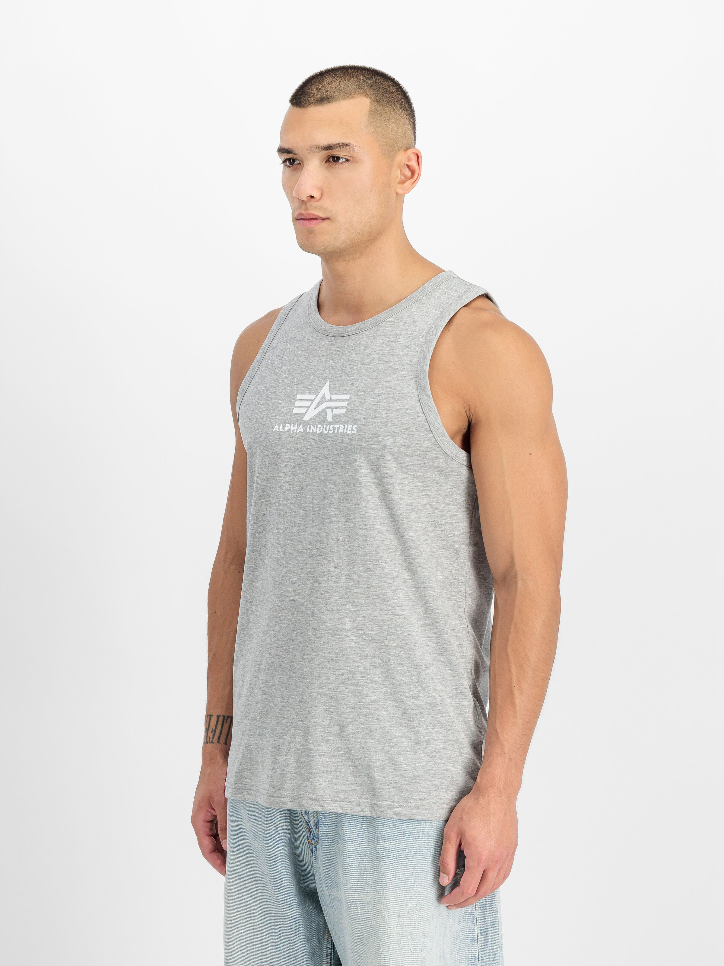 Basic Mid Logo Tank grey heather 126566_17_2_model_00002_215059
