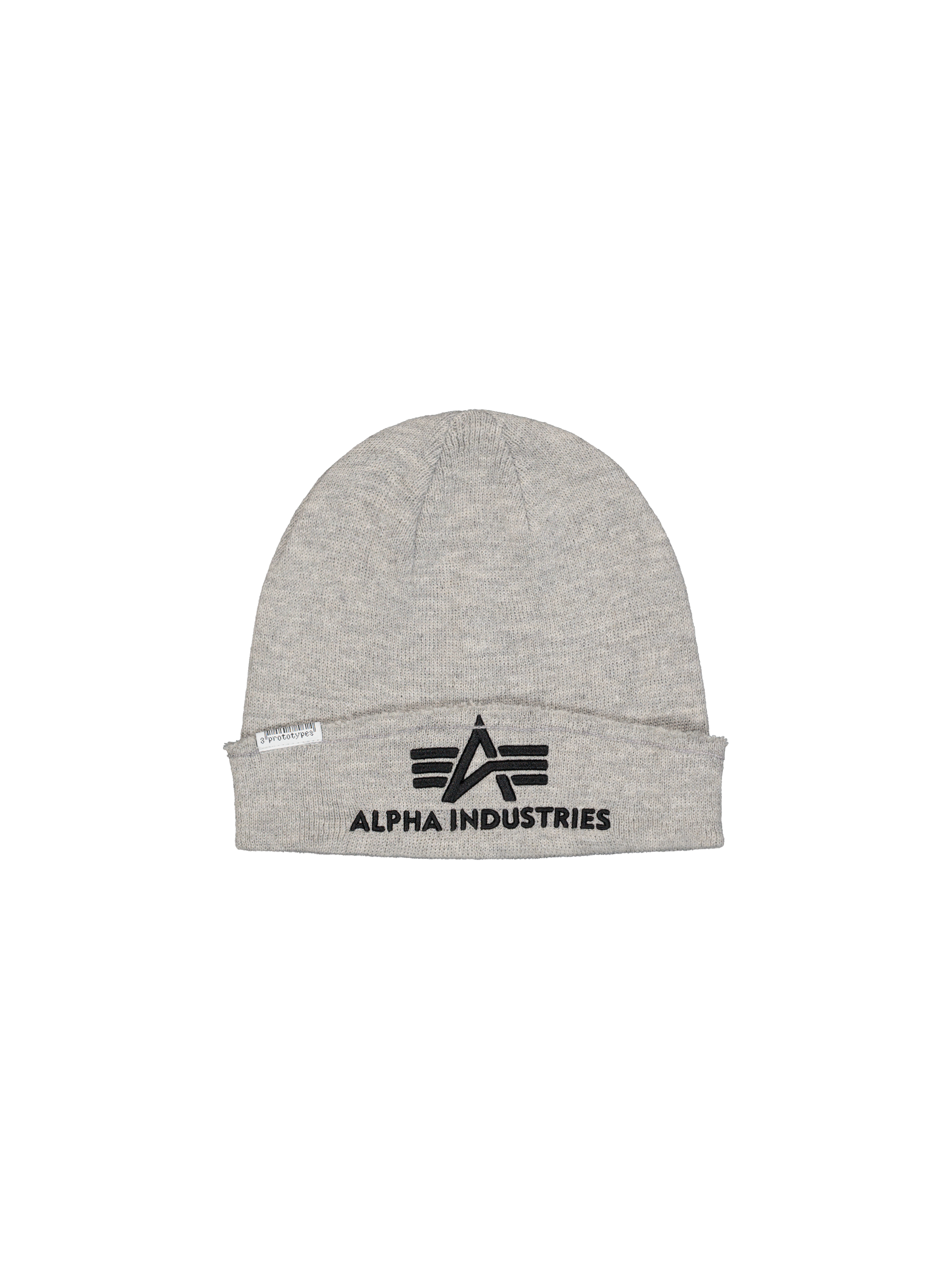 ALPHA x PROTOTYPES Raw Reverse Embroidery Beanie grey heather 258956_17_1_flatlay_00001_223979.png