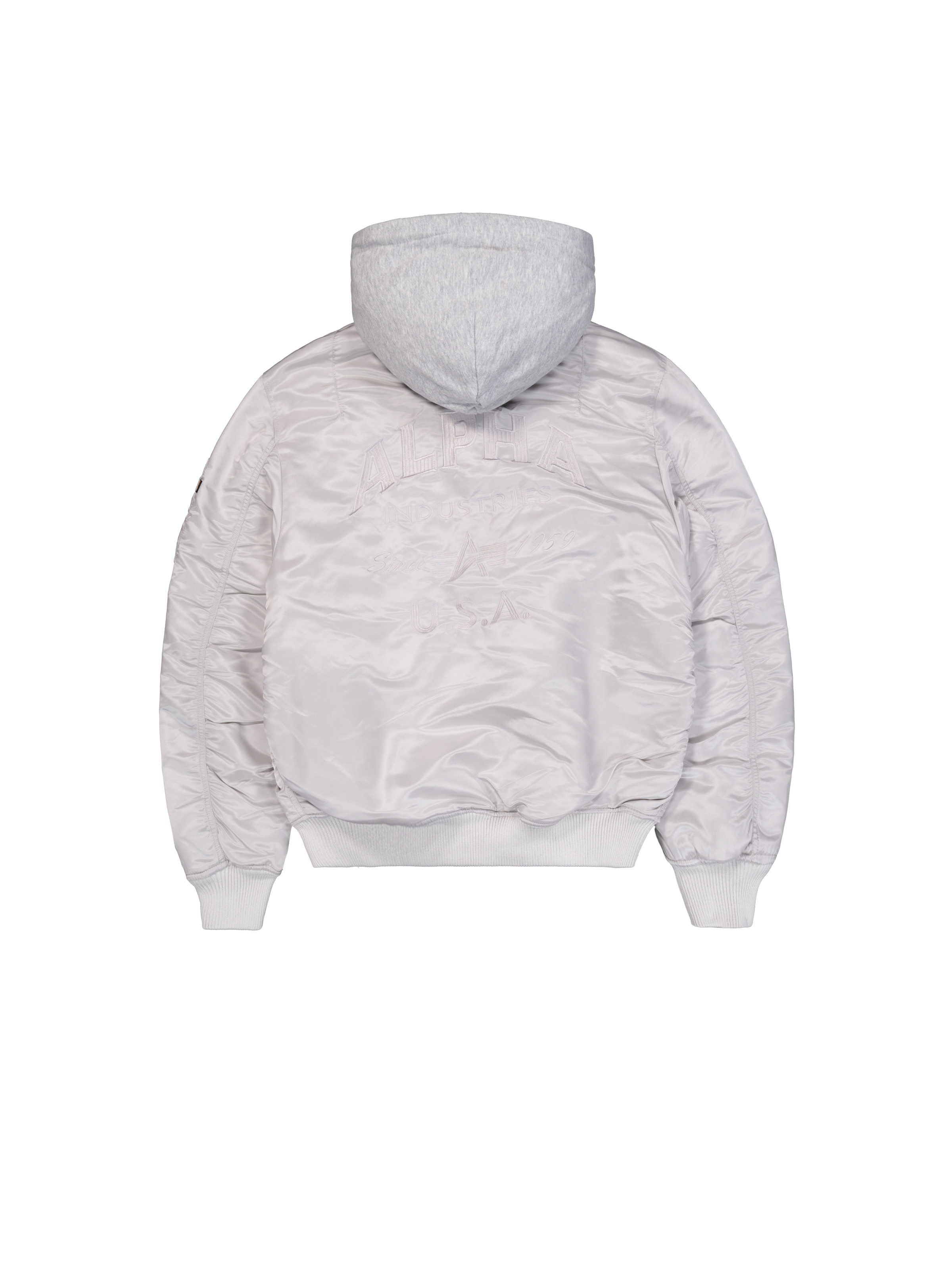 MA-1 Zip Hood Back Embroidery Bomber Jacket pastel grey 138105_666_1_flatlay_00002_124904