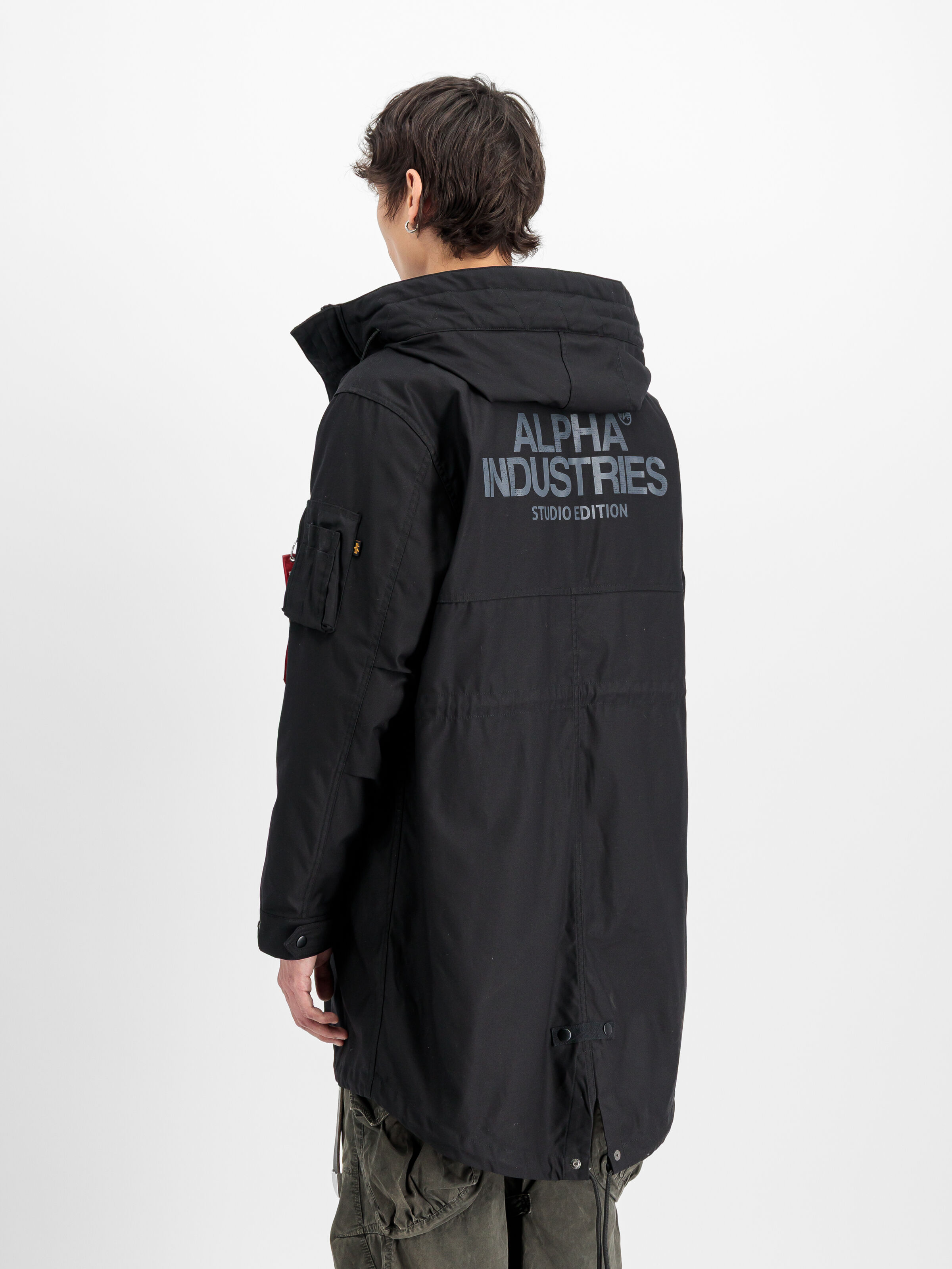 Studio M-51 Fishtail Backprint (2in1) Field Jacket black 258112_03_2_model_00003_173391