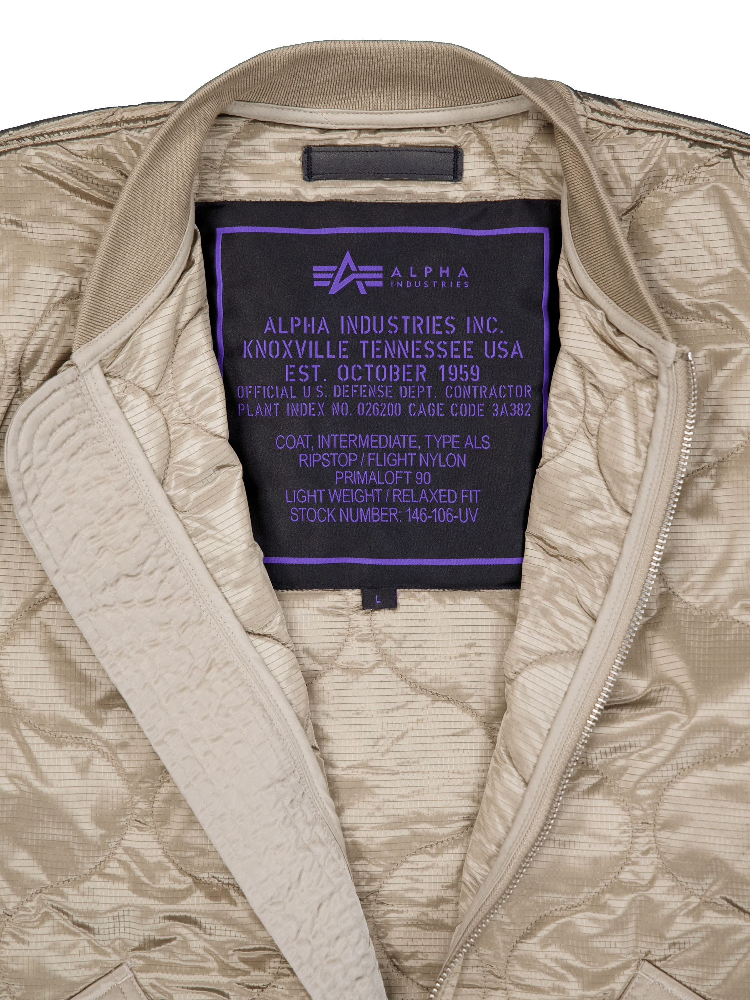 ALS Coat UV Winter Jacket vintage sand 146106UV_679_3_detail_00001_103445