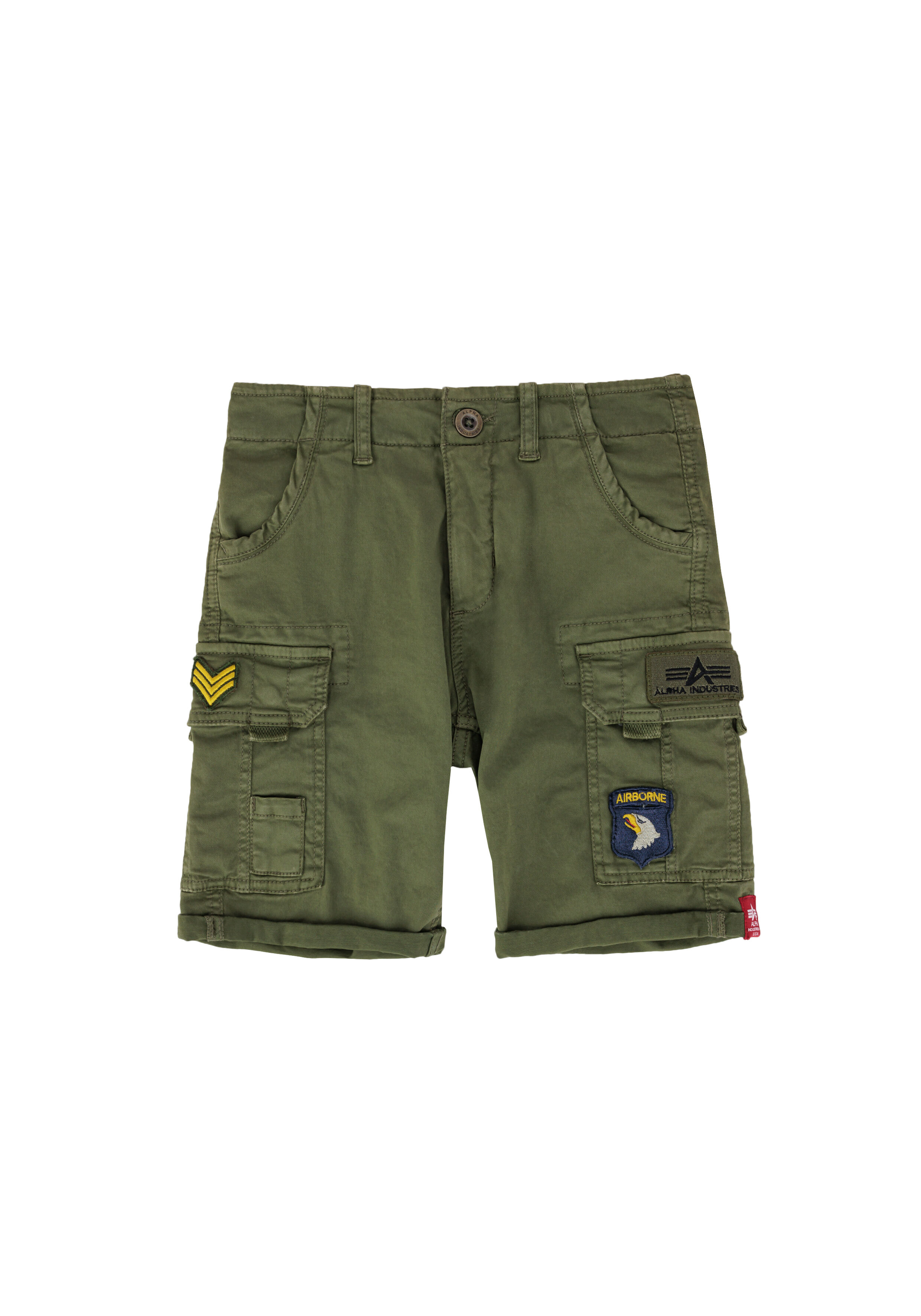 Crew Patch Short Kids dark olive 106720_142_001_122009.jpg