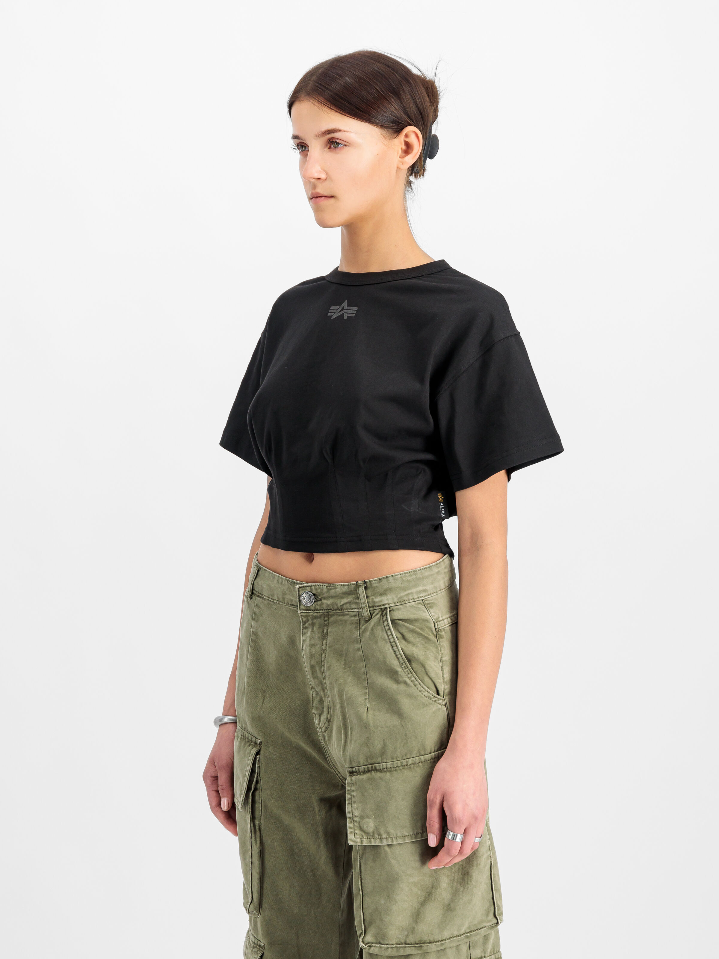 Waisted T-Shirt Women black 148070_03_2_model_00003_103664