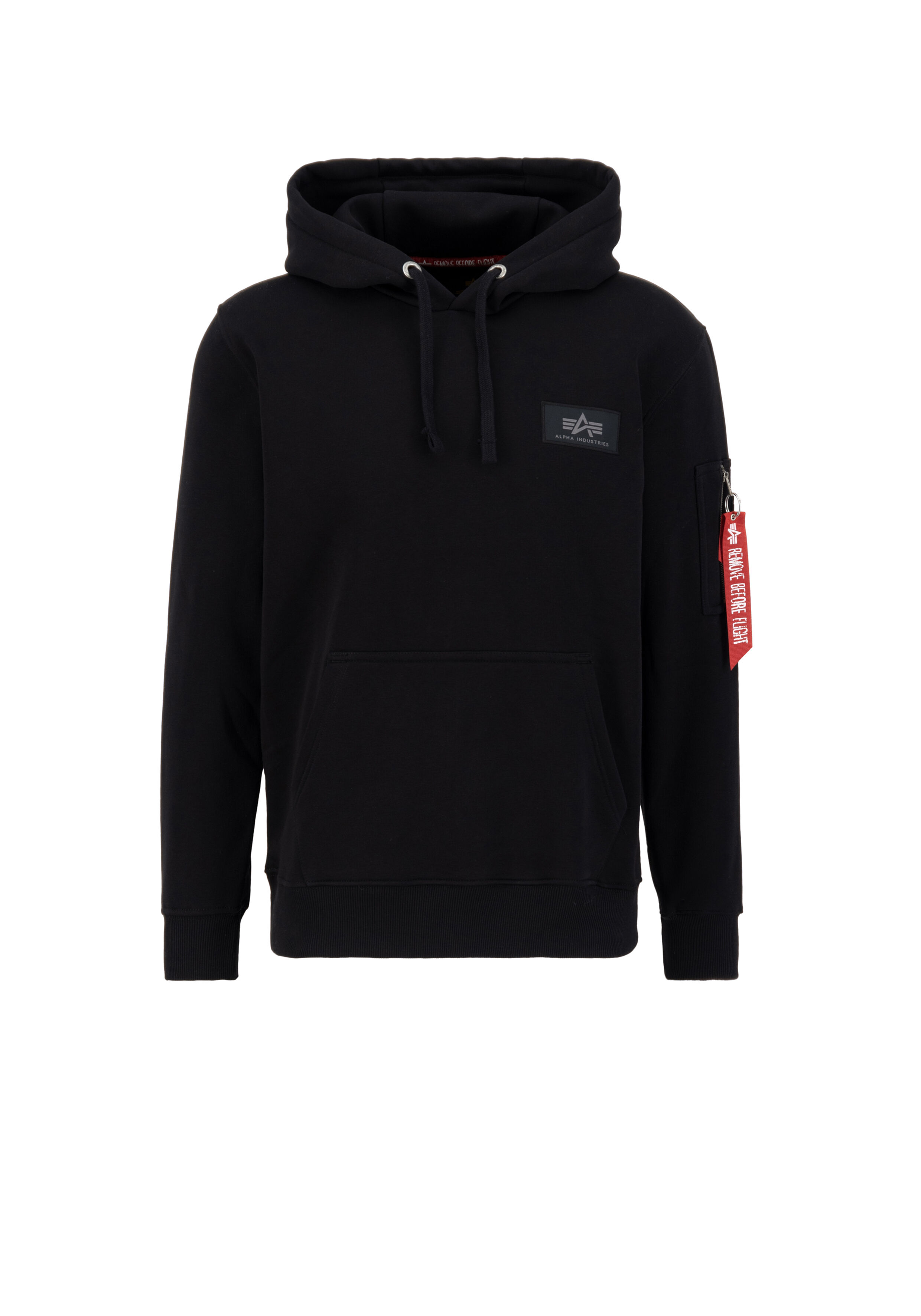 Back Print Rainbow Reflective Print Hoodie black 178318RR_03_alpha_industries_back_print_hoody_rainbow_refl_print_bust_front_130195.jpg