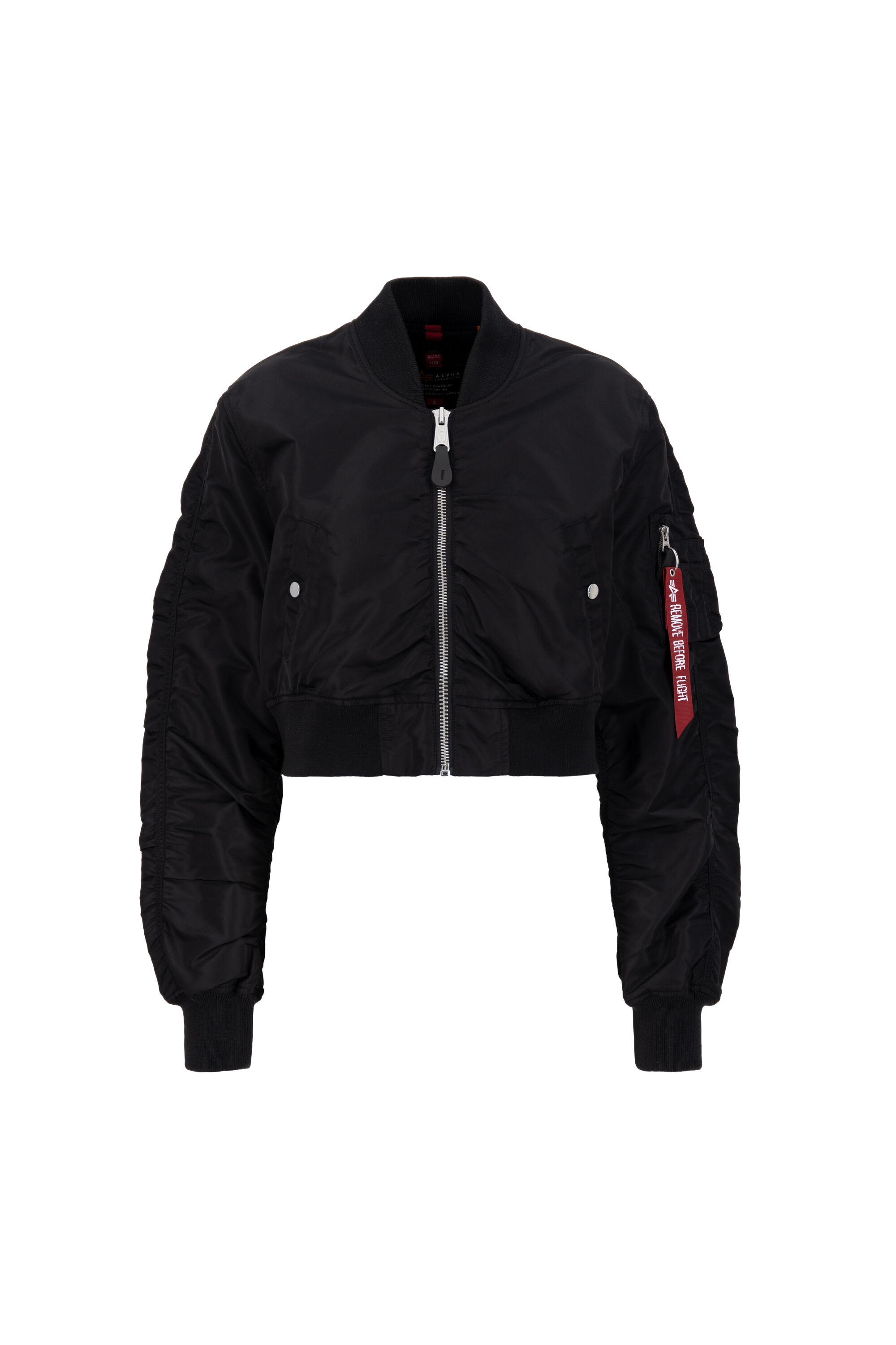 MA-1 Boxy Bomber Jacket Women black