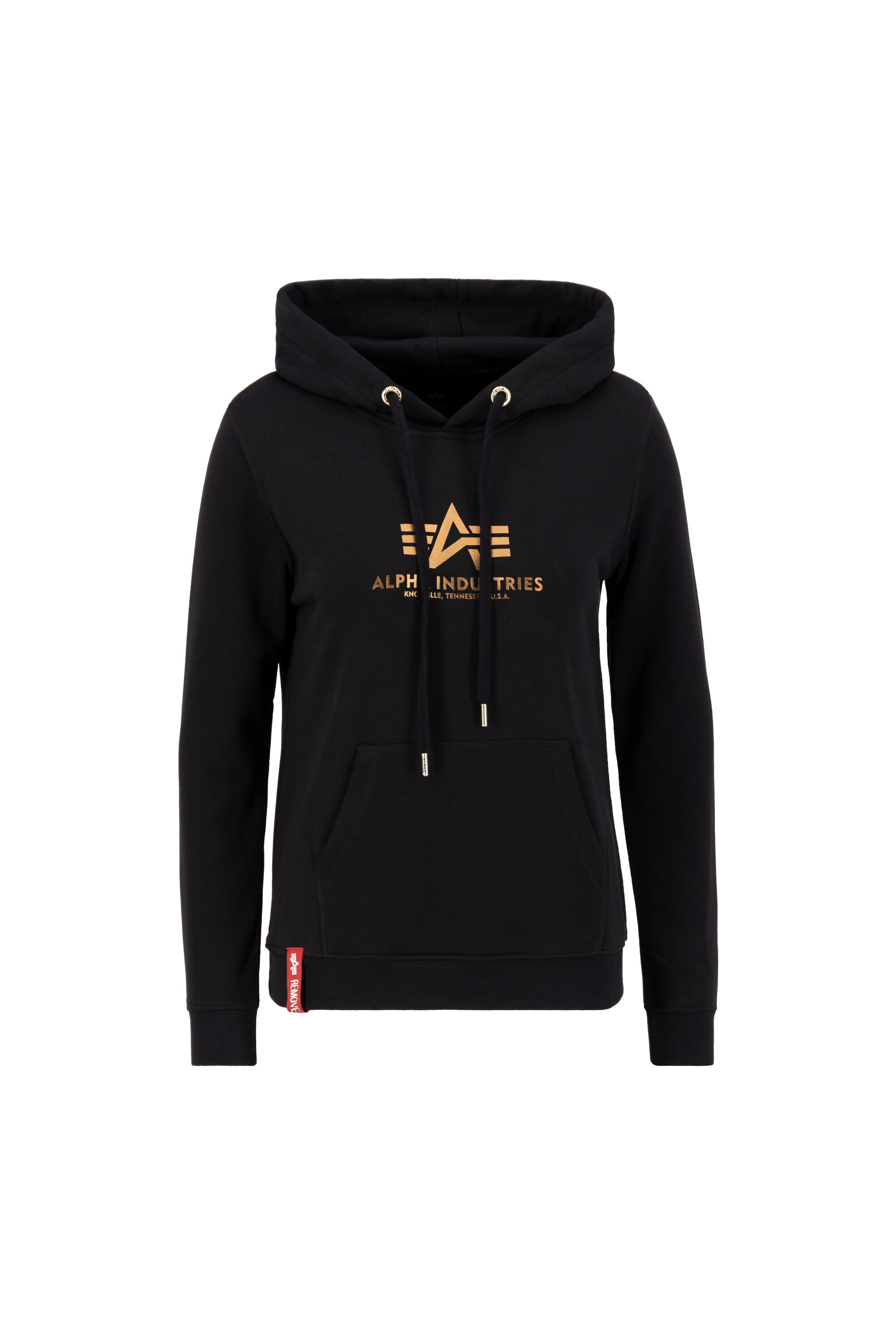 New Basic Foil Print Women Hoodie black/copper 196032FP_209_001_122215.jpg