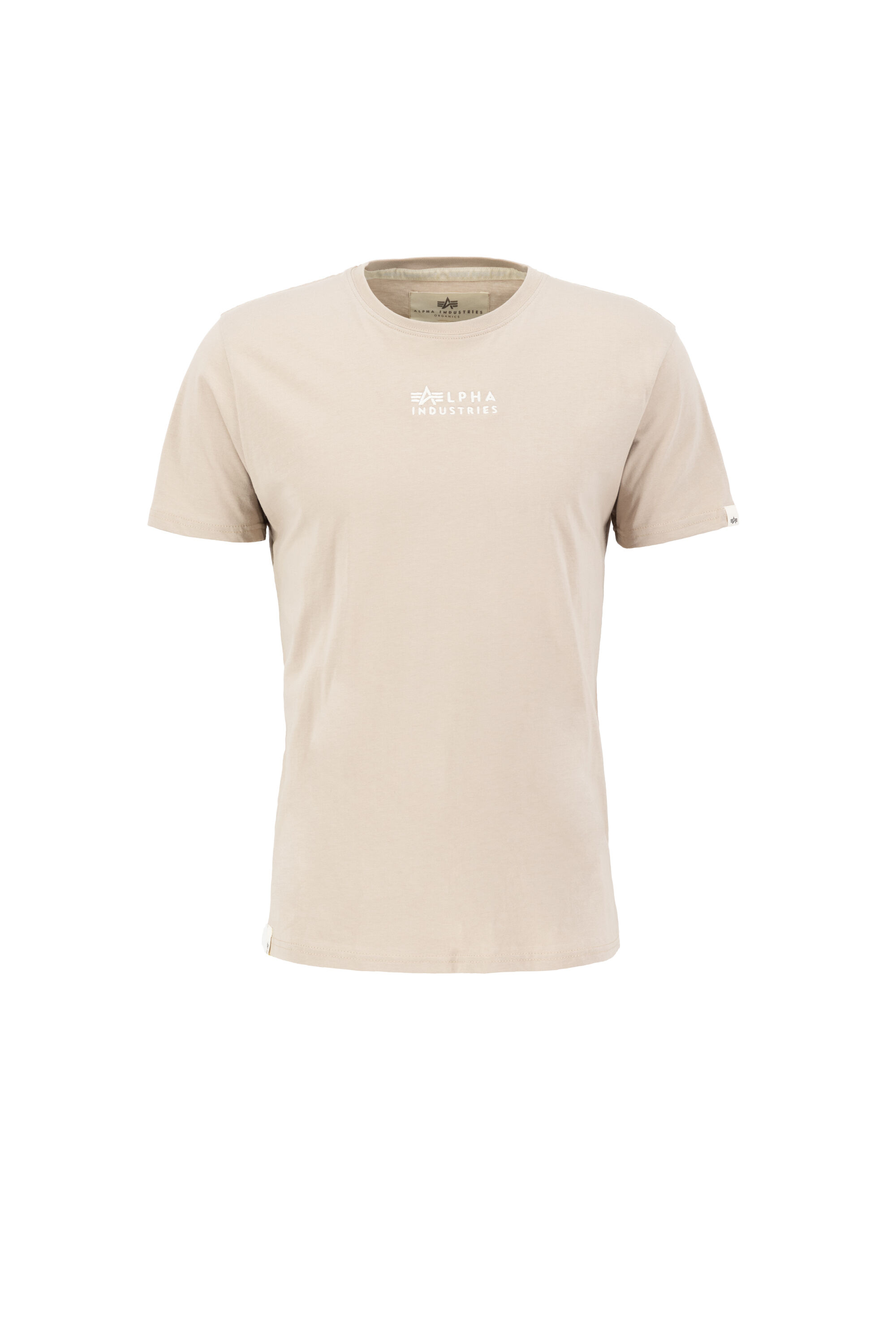 Organics Embroidery T-Shirt organic beige 118529_627_alpha_industries_organics_emb_t_bust_front_124168.jpg