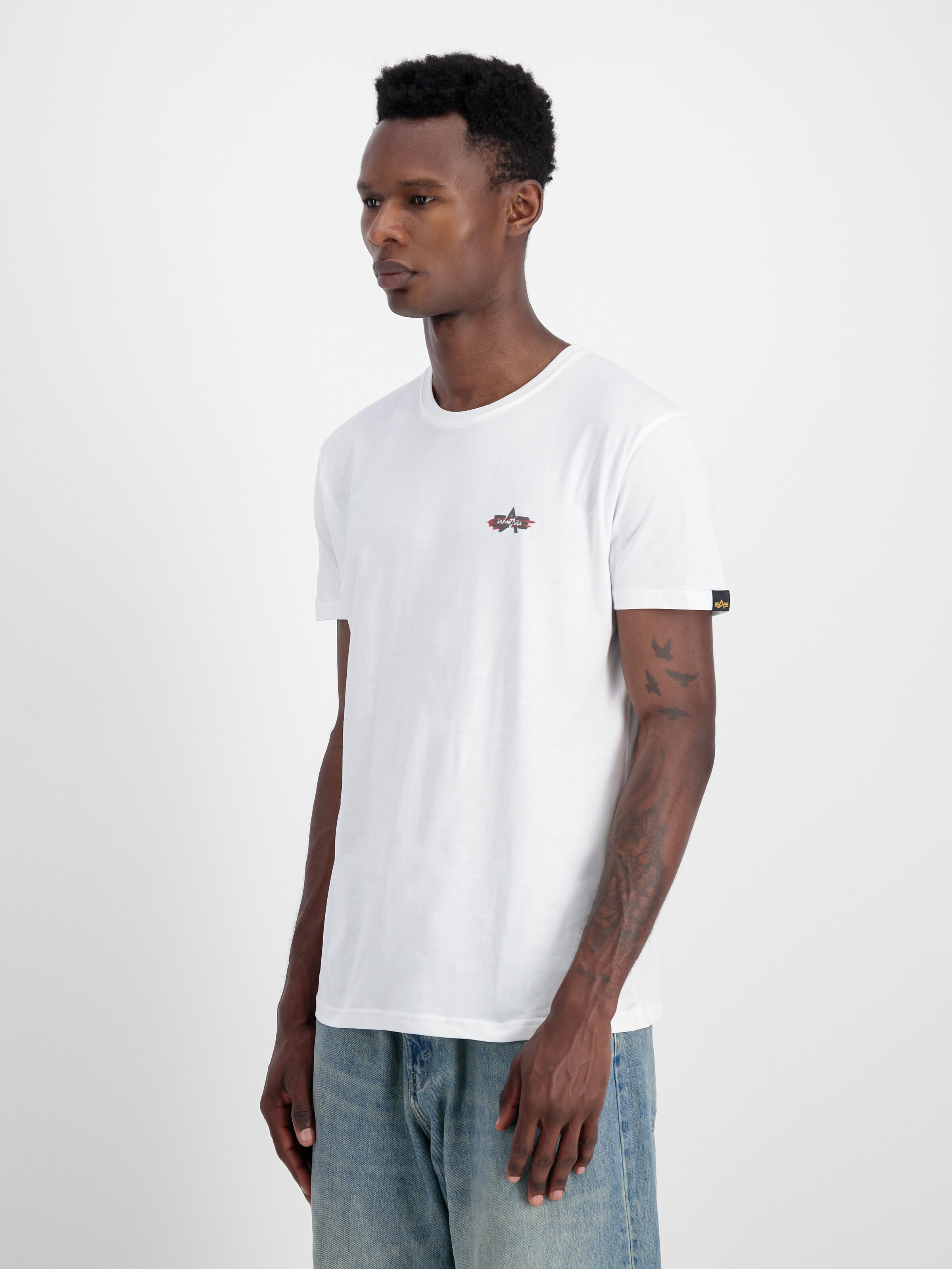 Signature Puff Print Backprint T-Shirt white 148523_09_2_model_00003_97973
