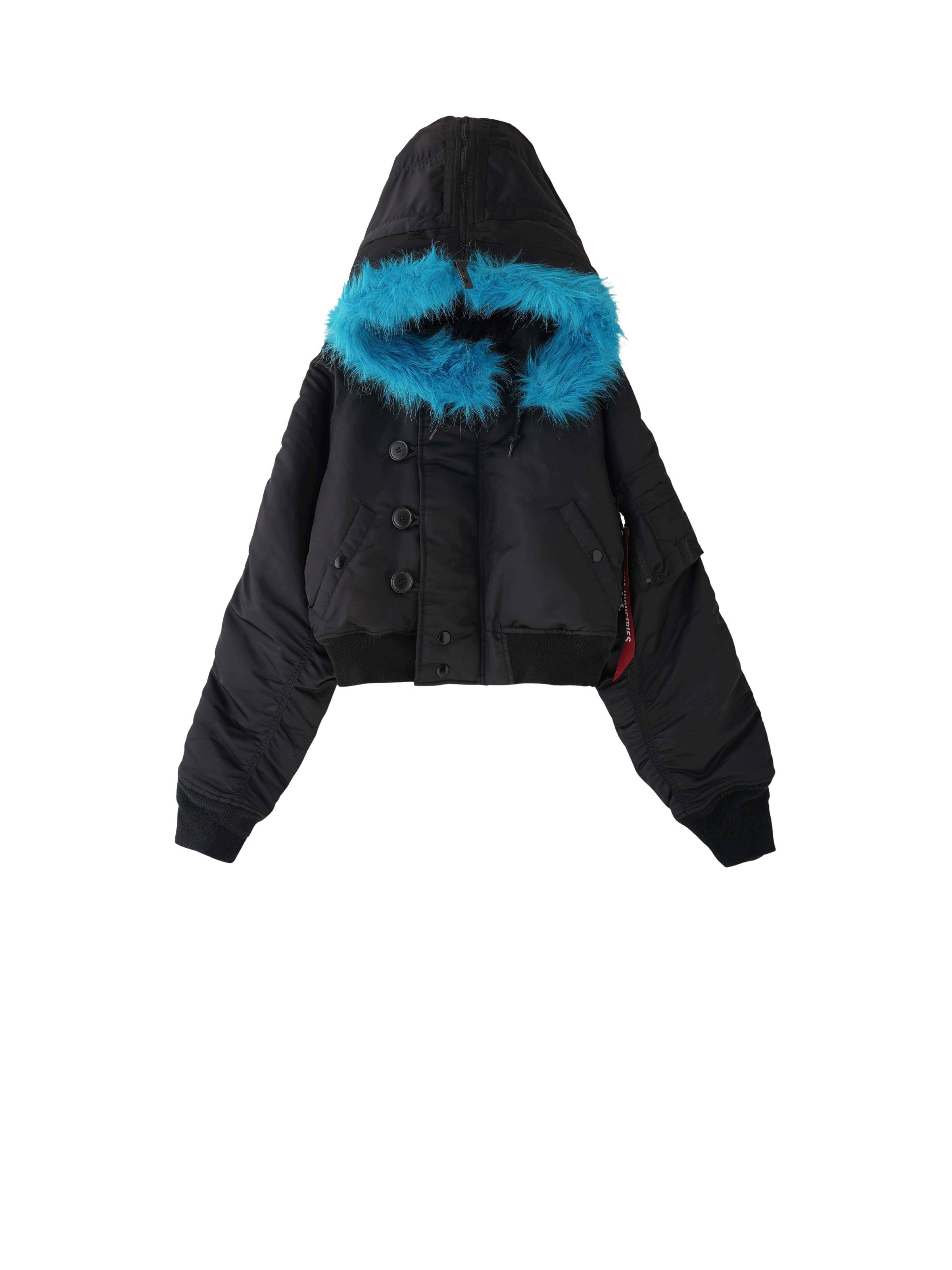 ALPHA X N-2B SHORT X-GIRL Winter Jacket black 148168_03_1_flatlay_00001_115956.png