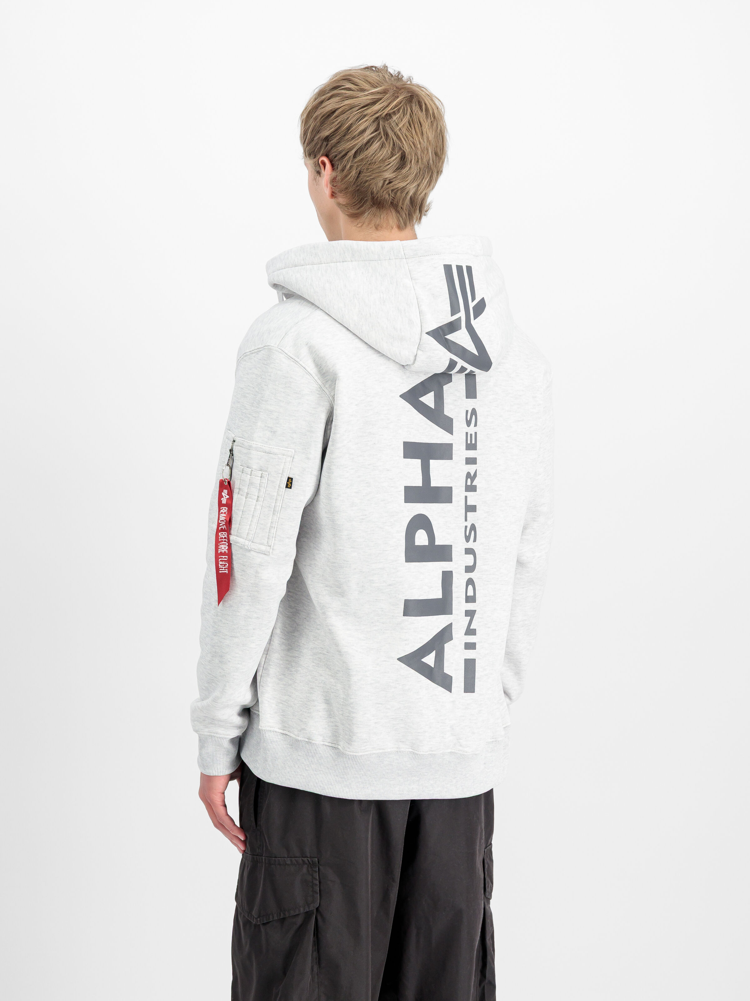 Backprint Zip Hoodie pastel grey melange 128342_752_2_model_00003_173653