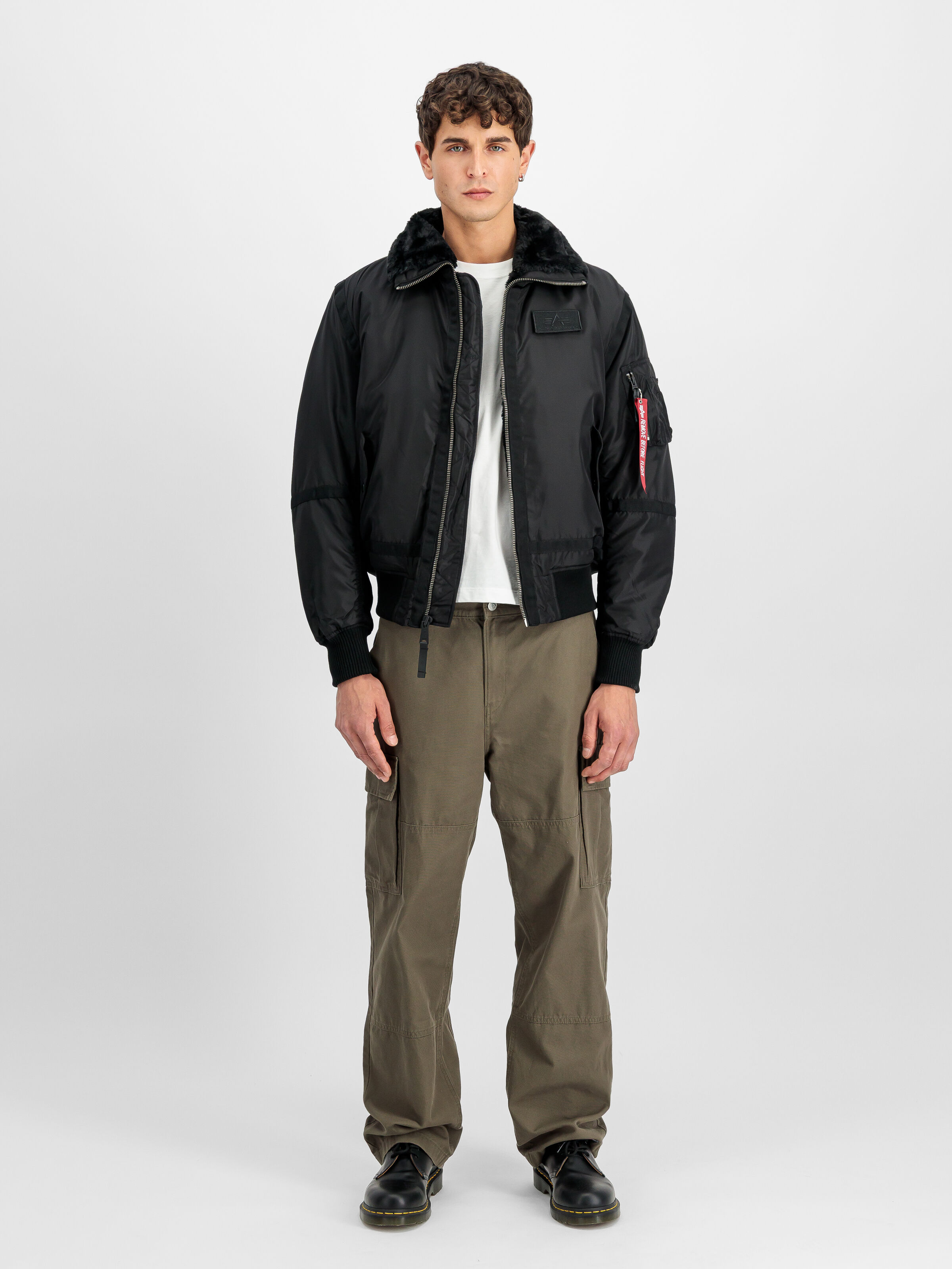 B-15 III TT Two Tone Bomber Jacket black 198122_03_2_model_00001_188827