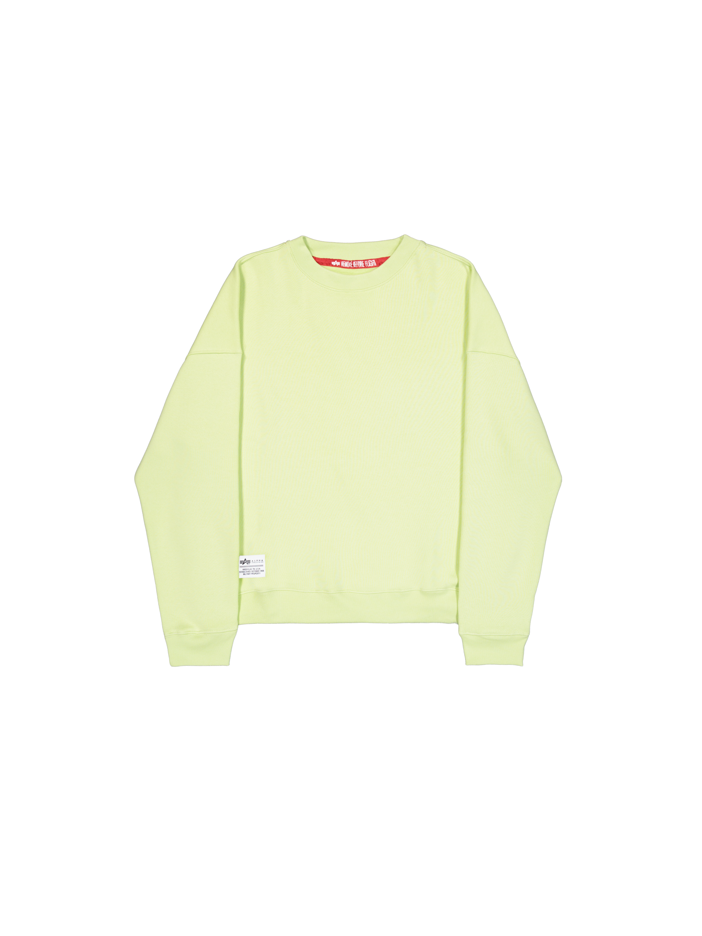 Logo Back Print Sweatshirt Arctic Lime Logo Backprint Sweatshirt