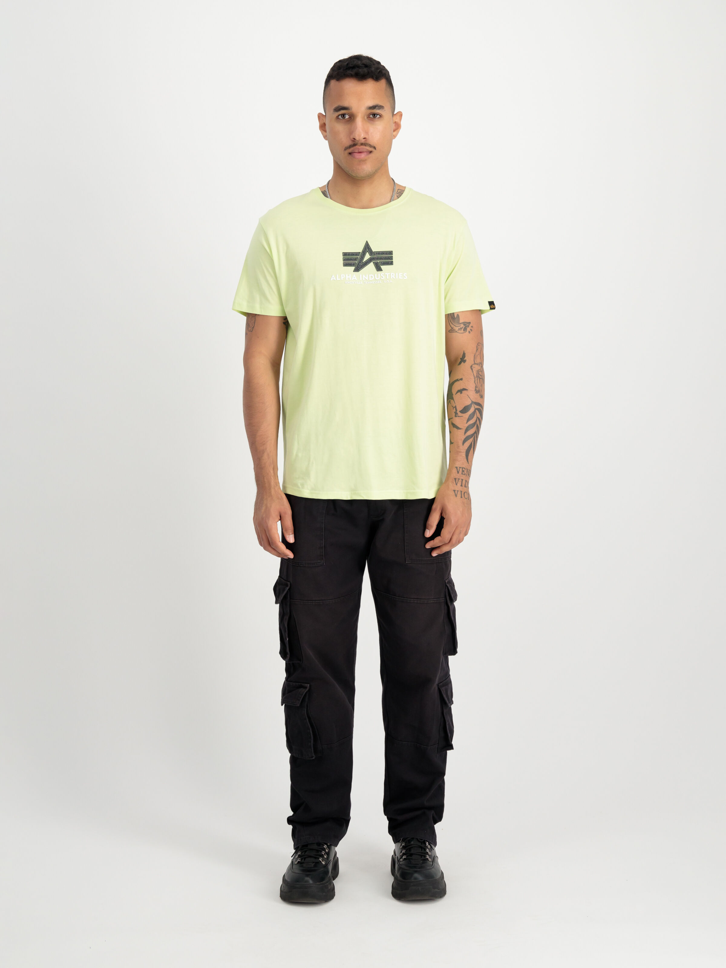 Basic Big Logo Rubber T-Shirt Arctic Lime 100501RB_722_2_model_00001_129280