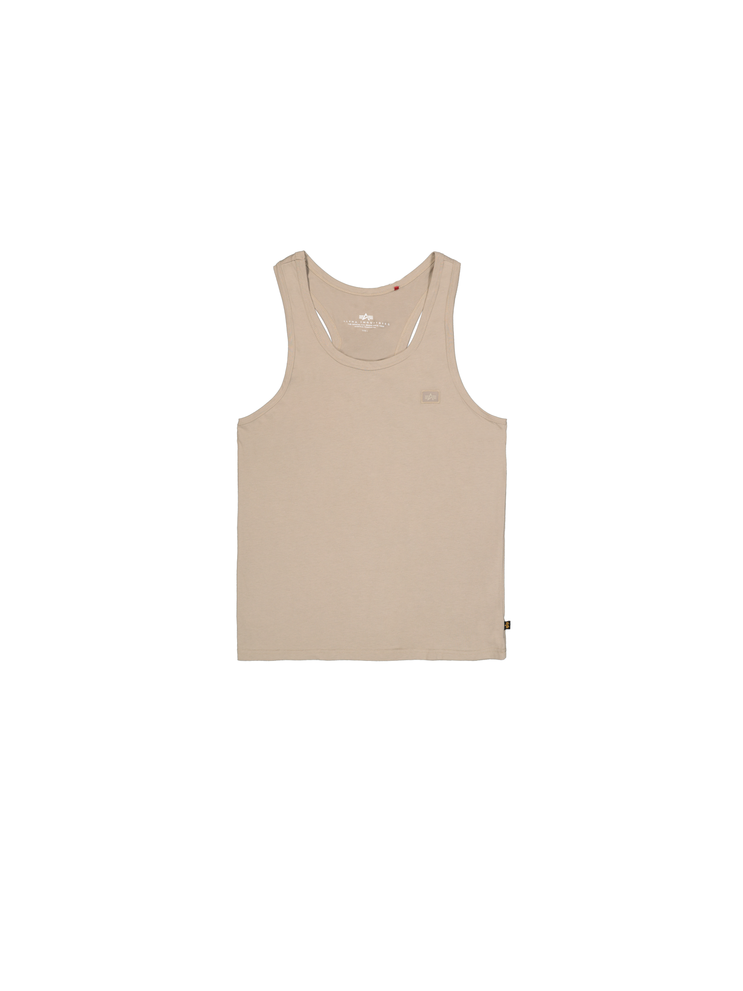 Alpha Essentials Rubber Logo Tank vintage sand 146560_679_1_flatlay_00002_222527