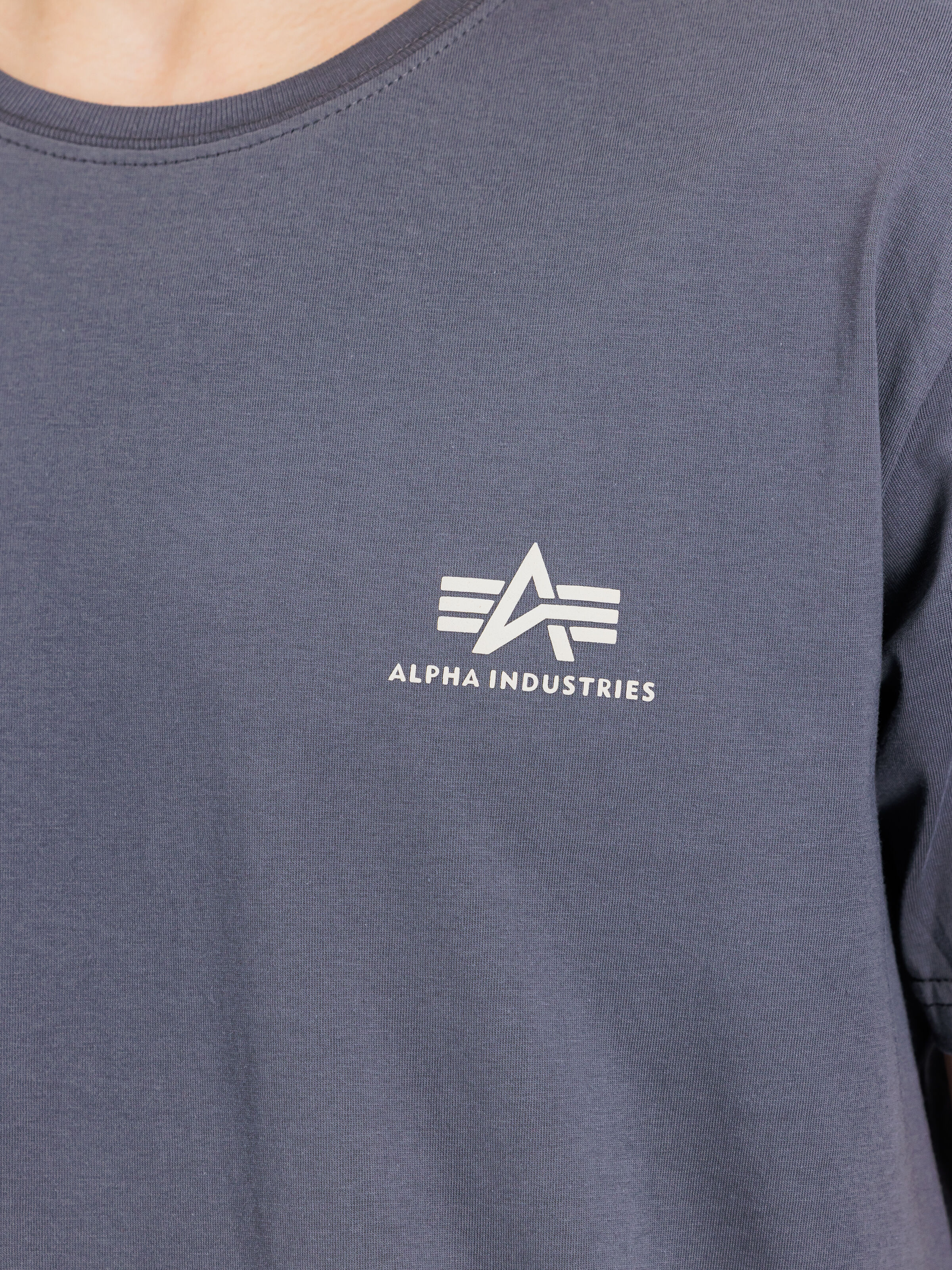 Basic Small Logo T-Shirt greyblack 188505_136_3_detail_00001_155753