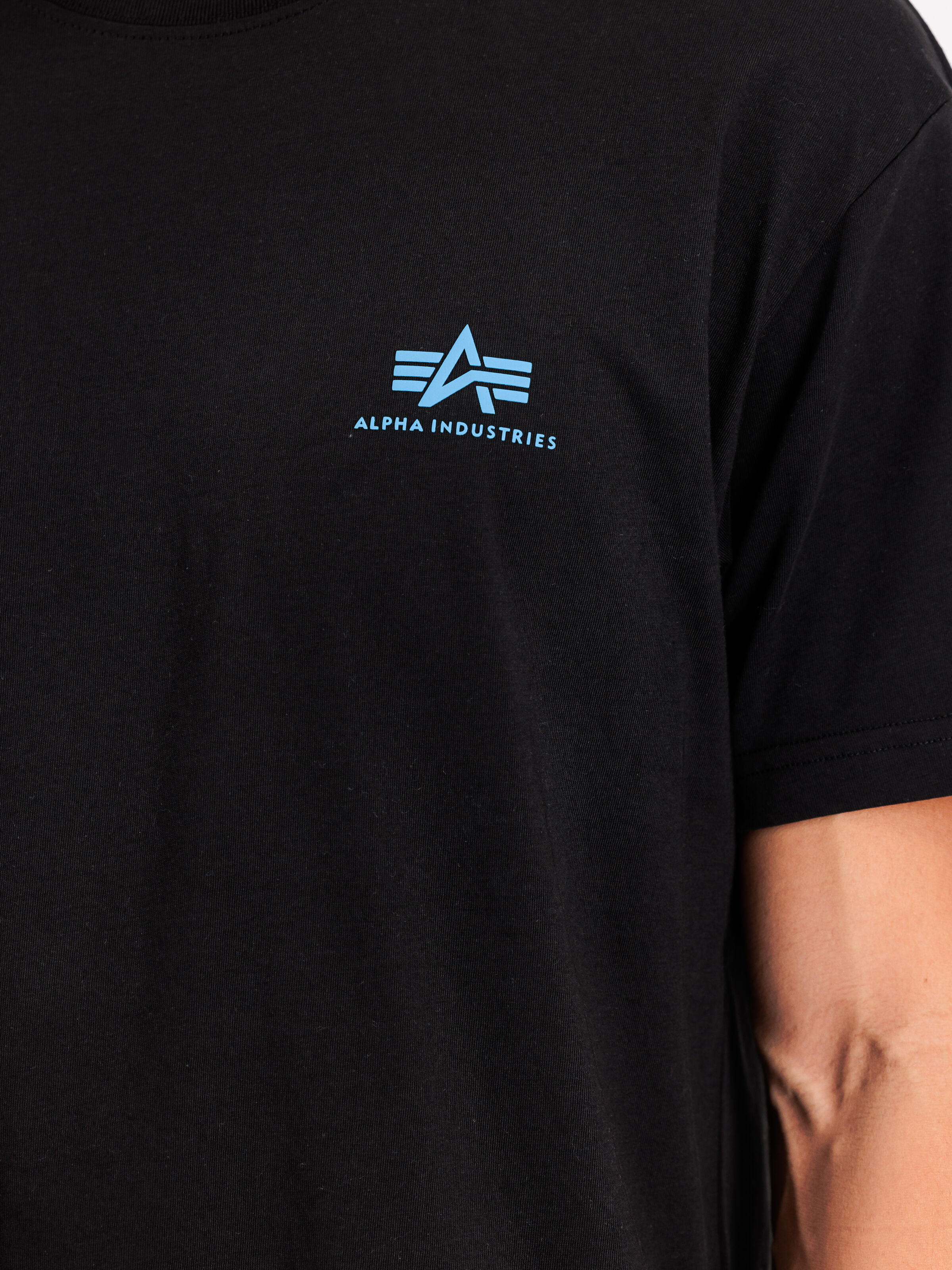 Basic Small Logo T-Shirt black/blue 188505_93_3_detail_00001_117683
