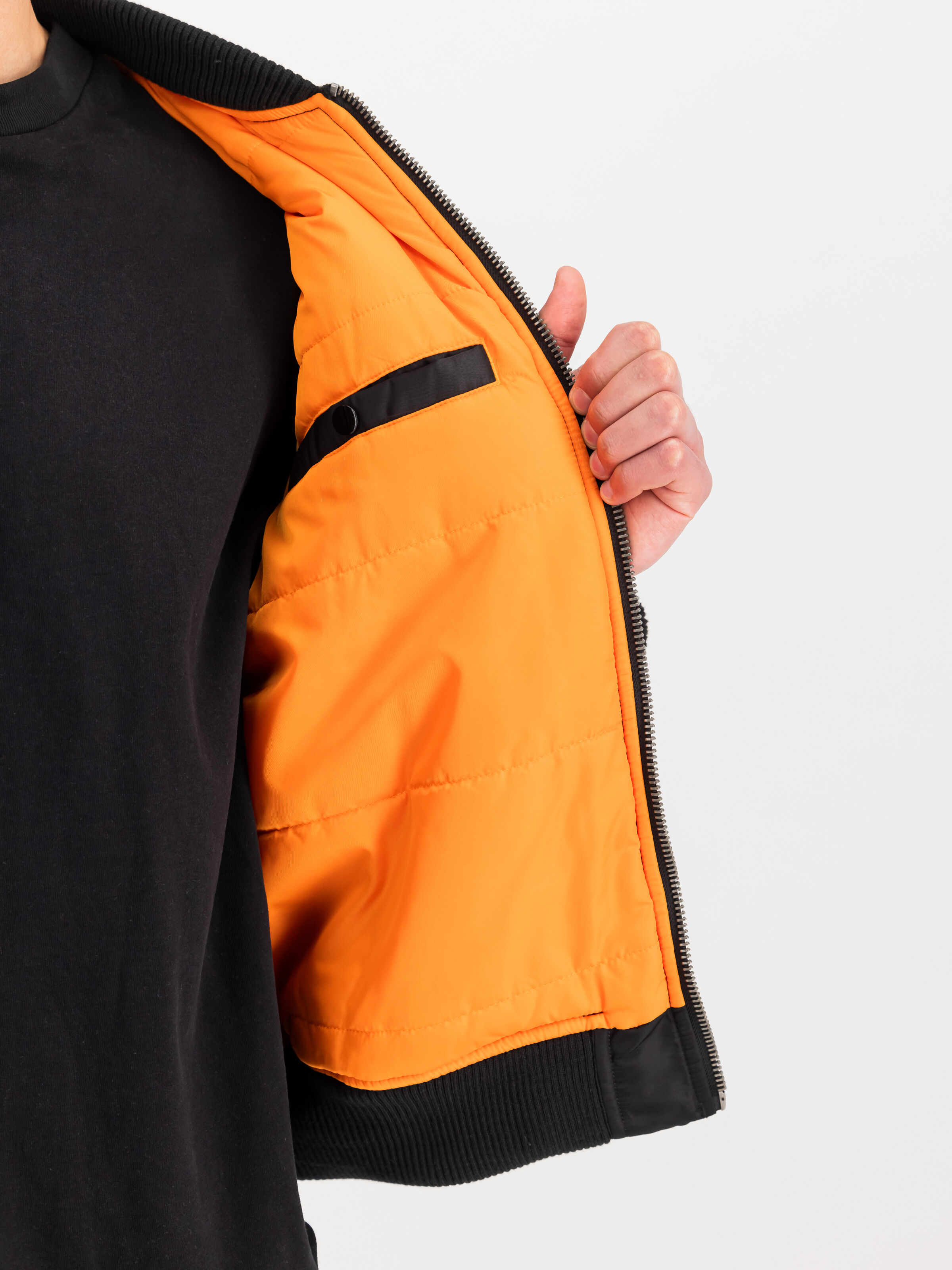MA-1 Teddy Bomber Jacket black 258118_03_3_detail_00002_163114