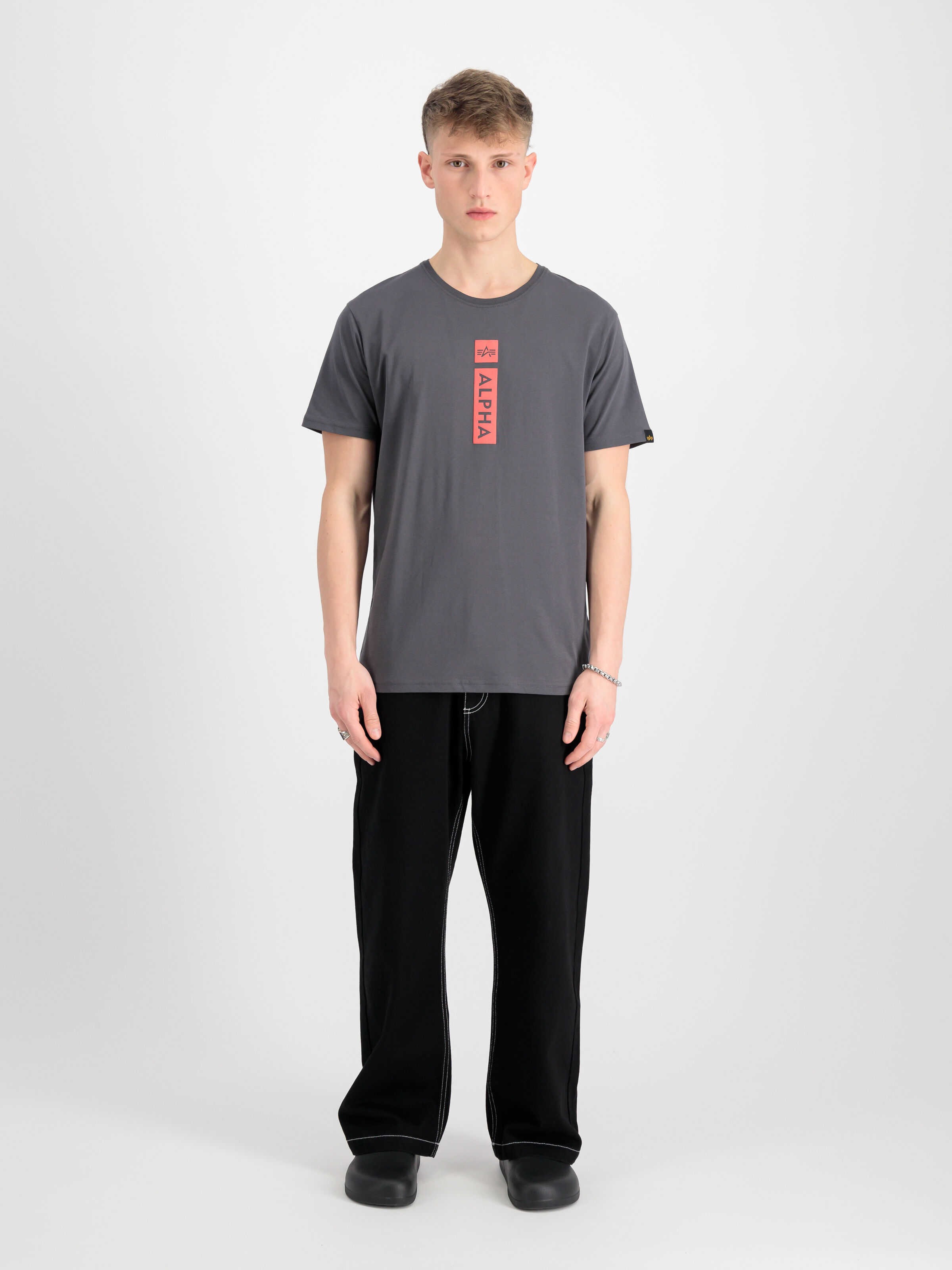 Alpha Puff Print T-Shirt vintage grey 146509_684_2_model_00001_129952