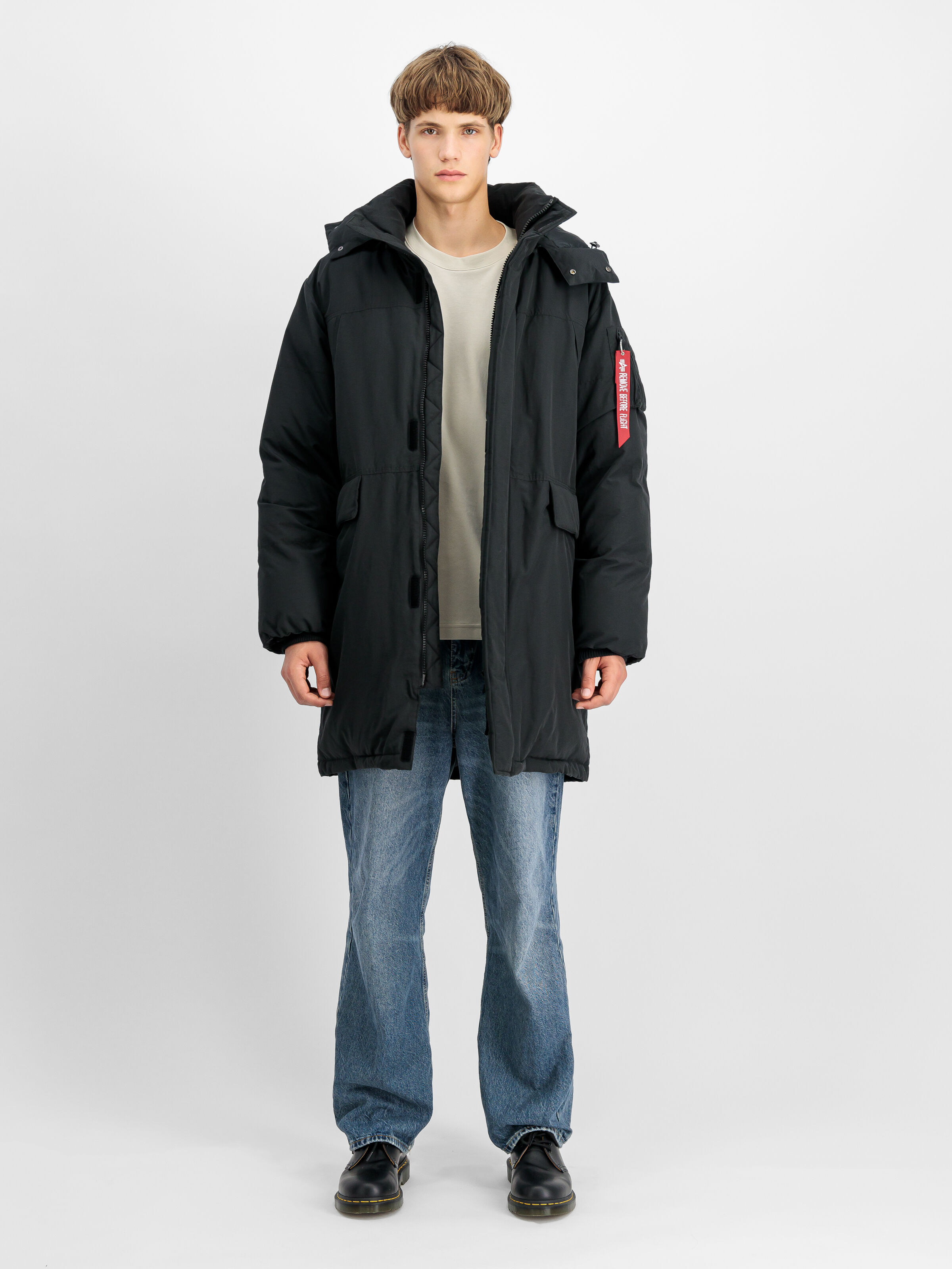 Puffer Parka Winter Jacket black 148124_03_2_model_00001_107468