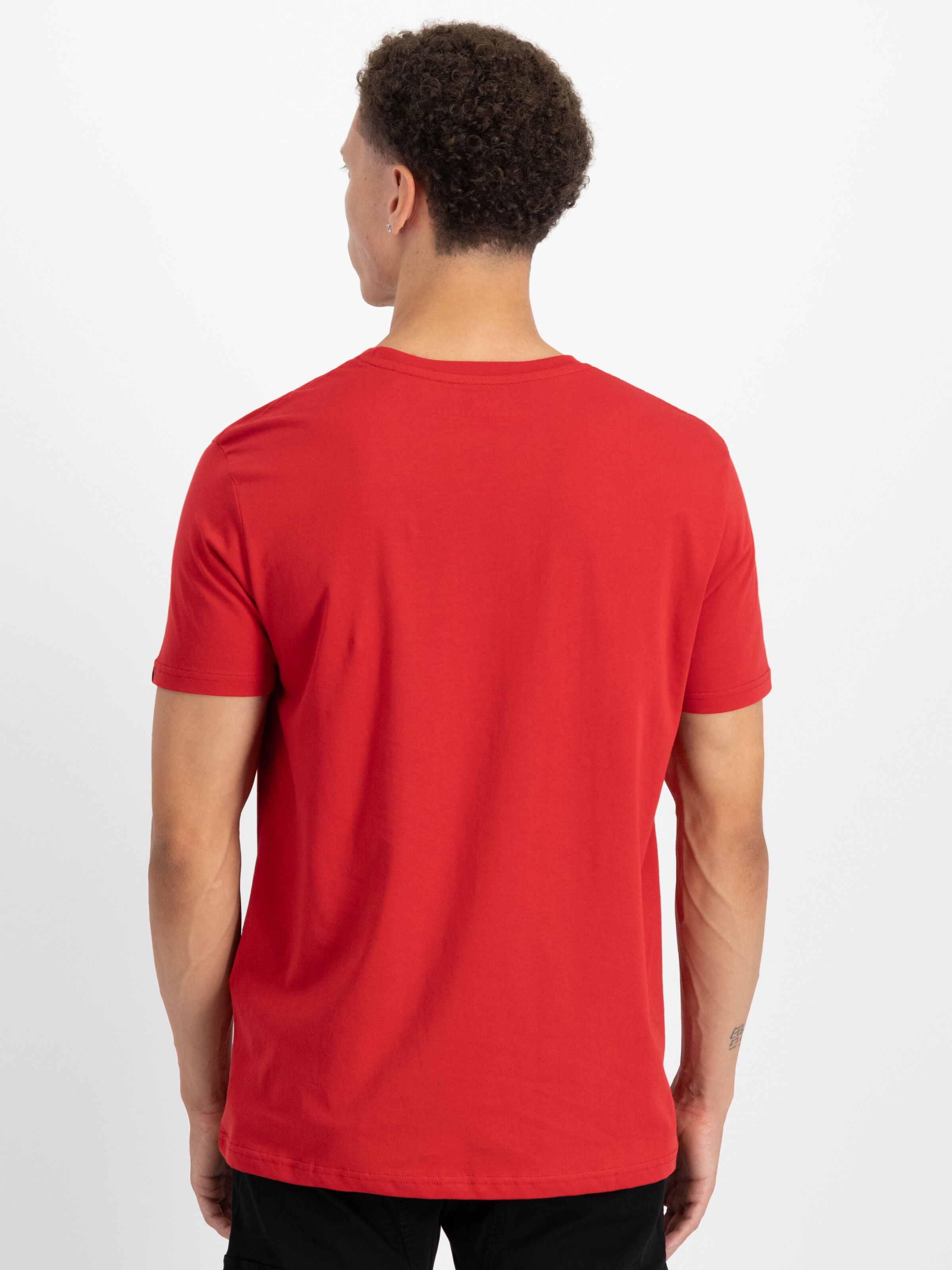Basic Mid Logo T-Shirt speed red/white 118533_451_alpha_industries_basic_t_ml_00002_183175