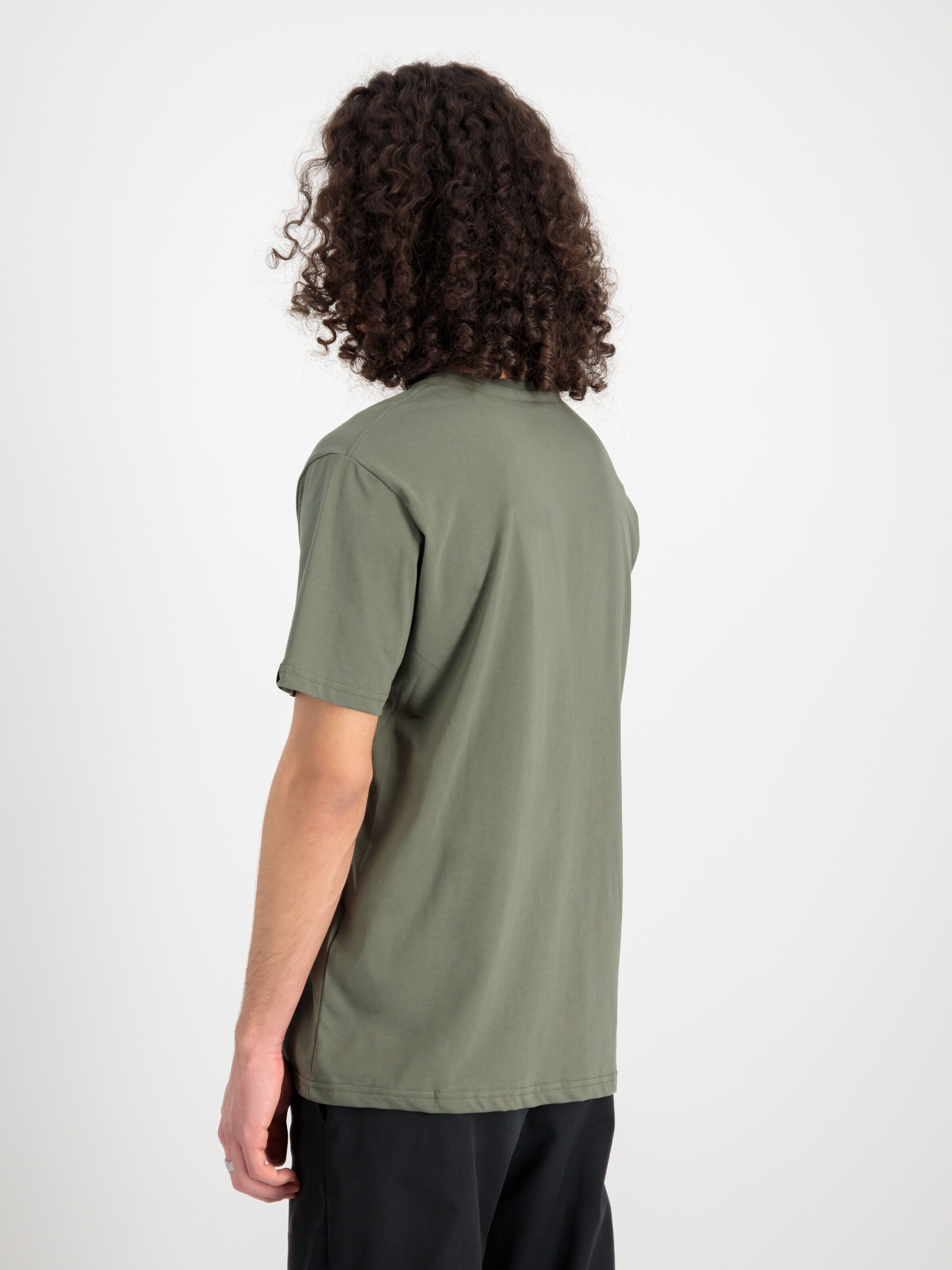 Alpha Puff Print T-Shirt dark olive 146509_142_2_model_00004_118675