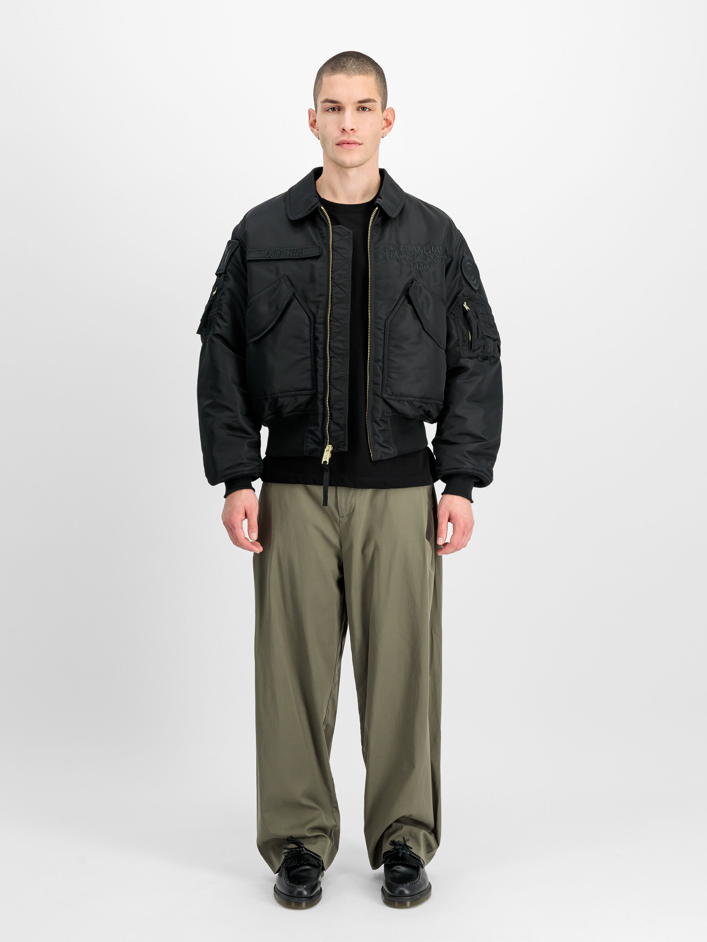 Alpha Industries x Slam Jam CWU-45 Bomber Jacket black 156156_03_2_model_00001_202093