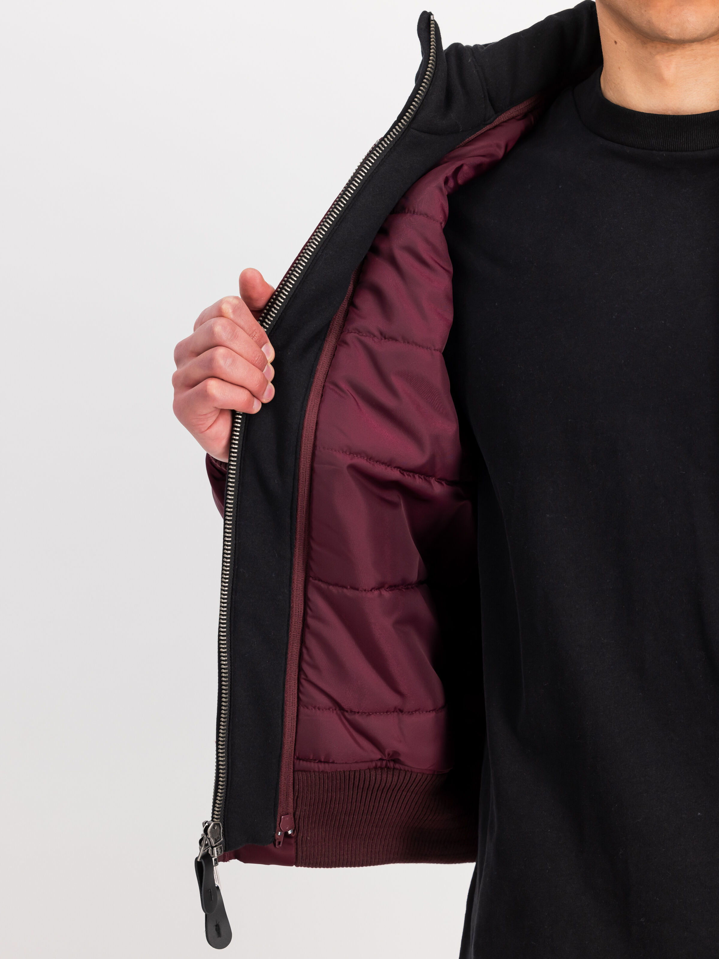 MA-1 D-Tec Sleeve Embroidery Bomber Jacket dark cherry 133104_608_3_detail_00001_163752