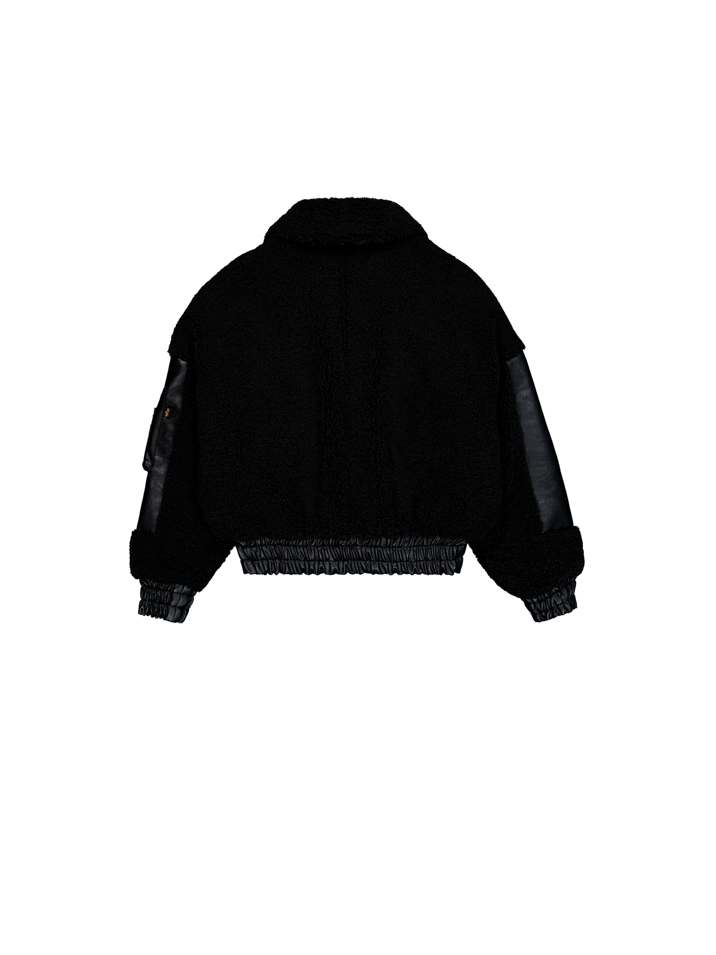 Teddy PU Bomber Jacket Women black 148001_03_1_flatlay_00002_99565