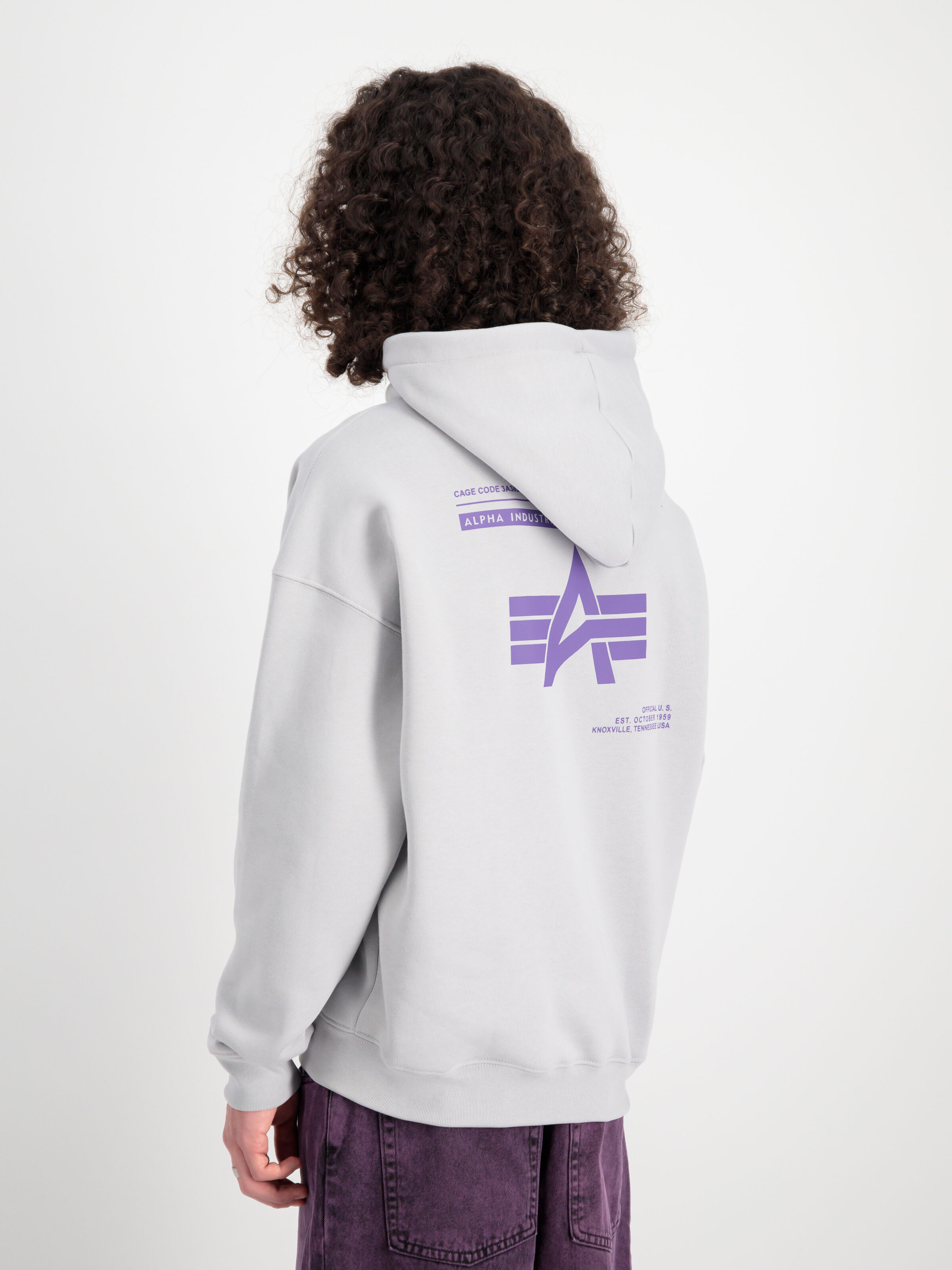 Logo Backprint Hoodie  pastel grey 146336_666_2_model_00004_99615