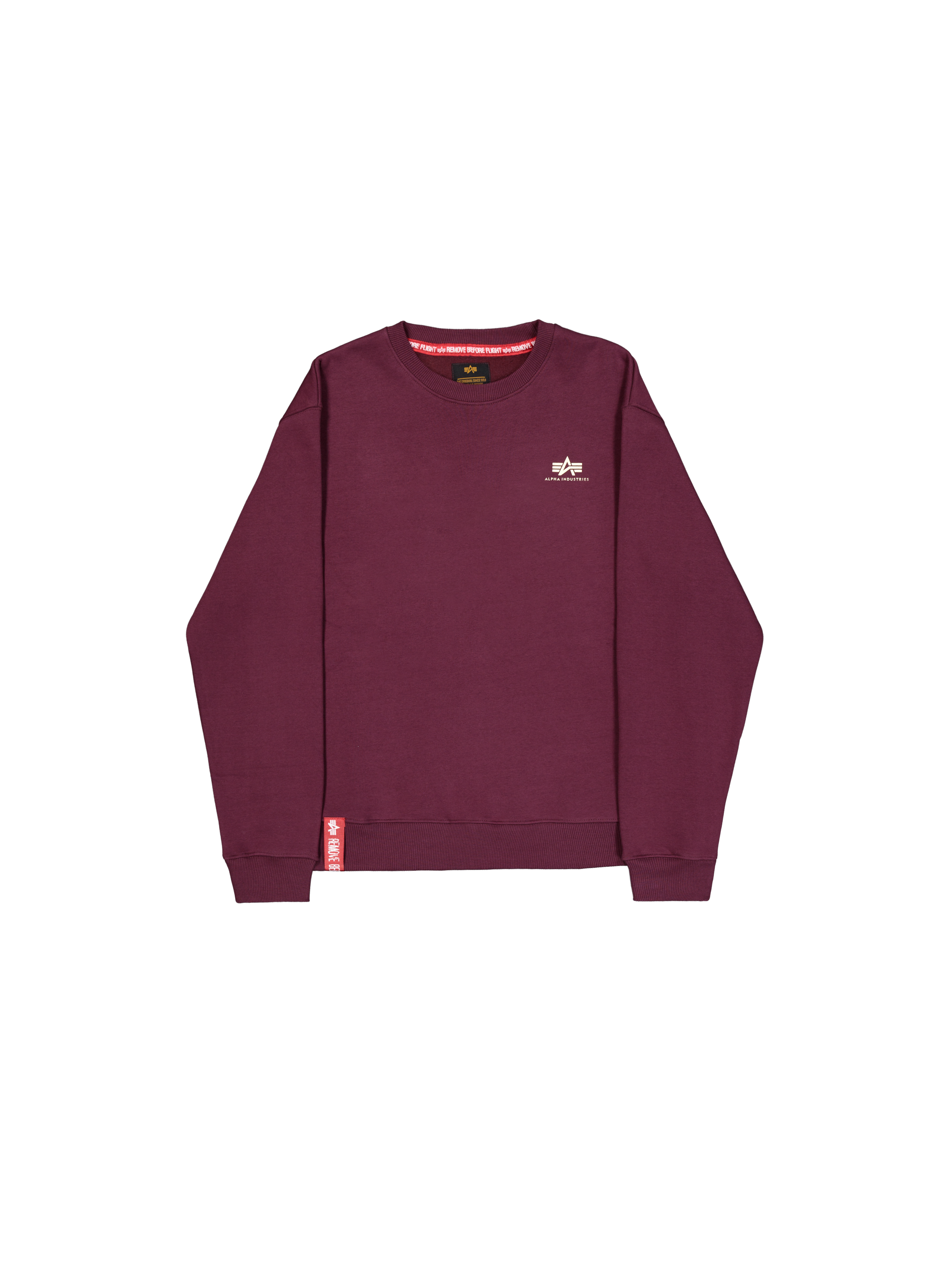 Basic Small Logo Sweatshirt dark cherry 188307_608_1_flatlay_00001_166704.png