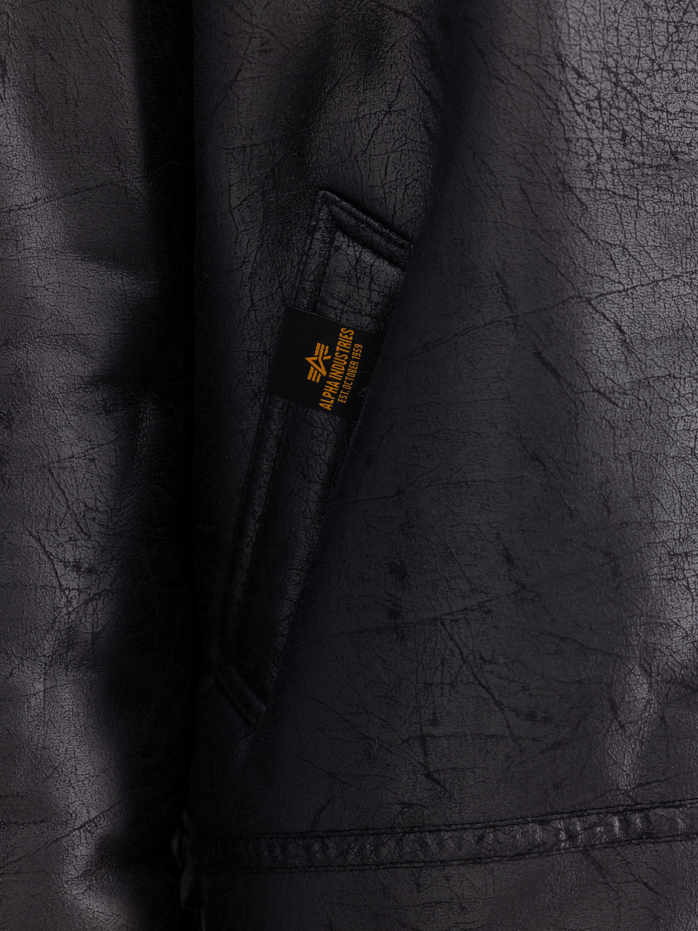 B-3 Faux Leather Bomber Jacket black 143106_03_3_detail_00001_128921
