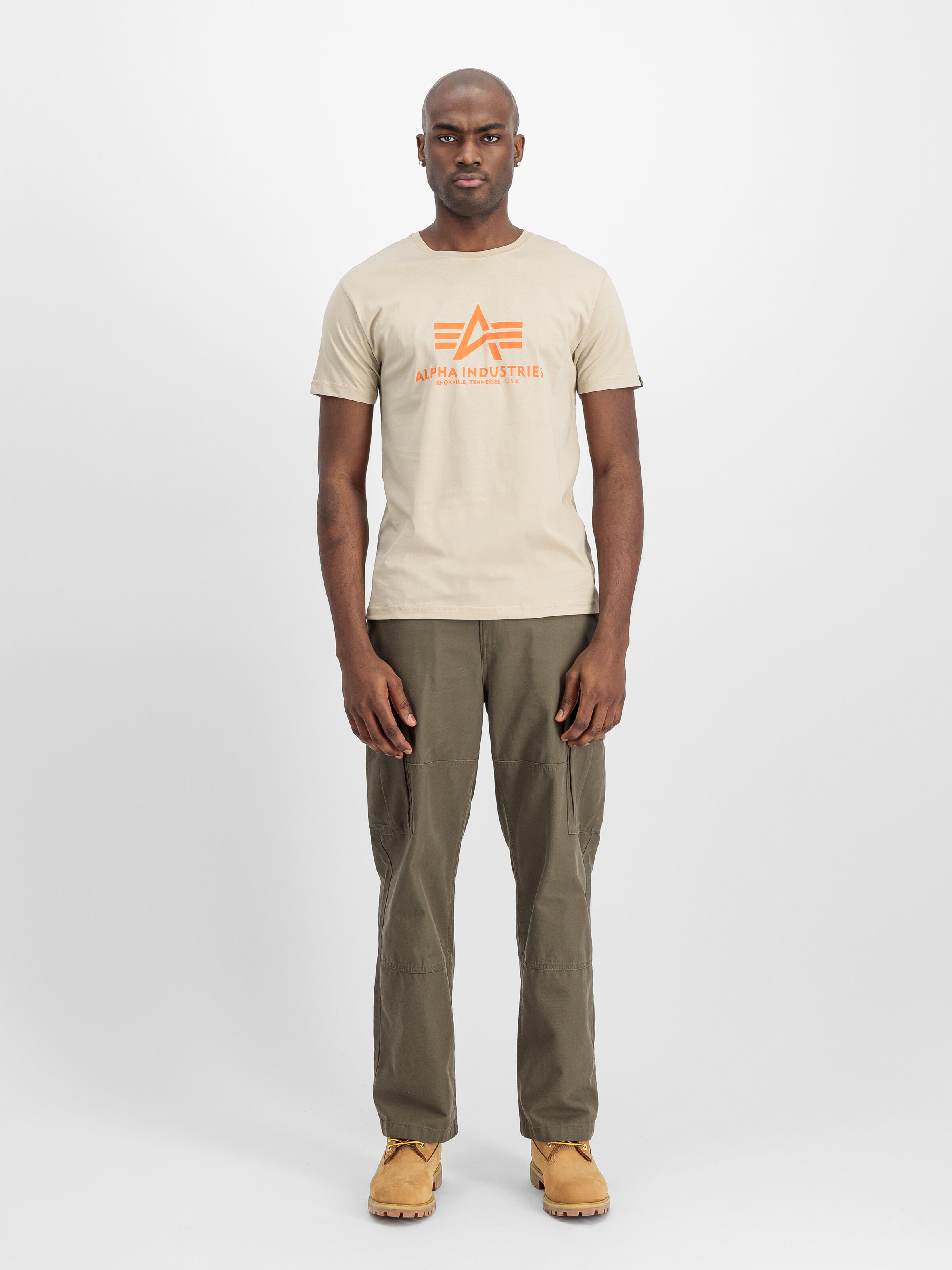 Basic Big Logo T-Shirt organic beige 100501_627_2_model_00001_159816