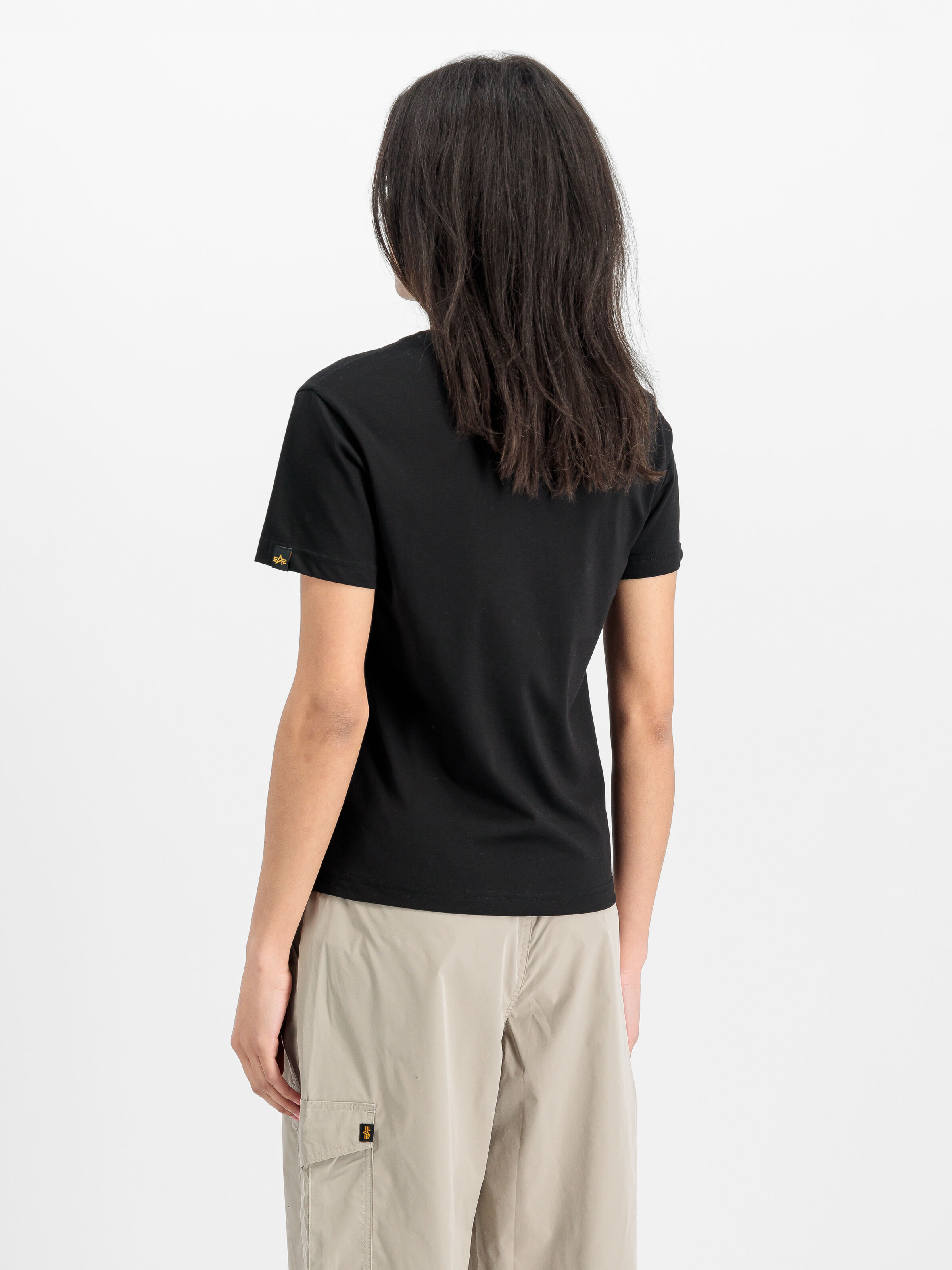 Basic Big Logo Puff Print T-Shirt Women black 258061_03_2_model_00003_165496