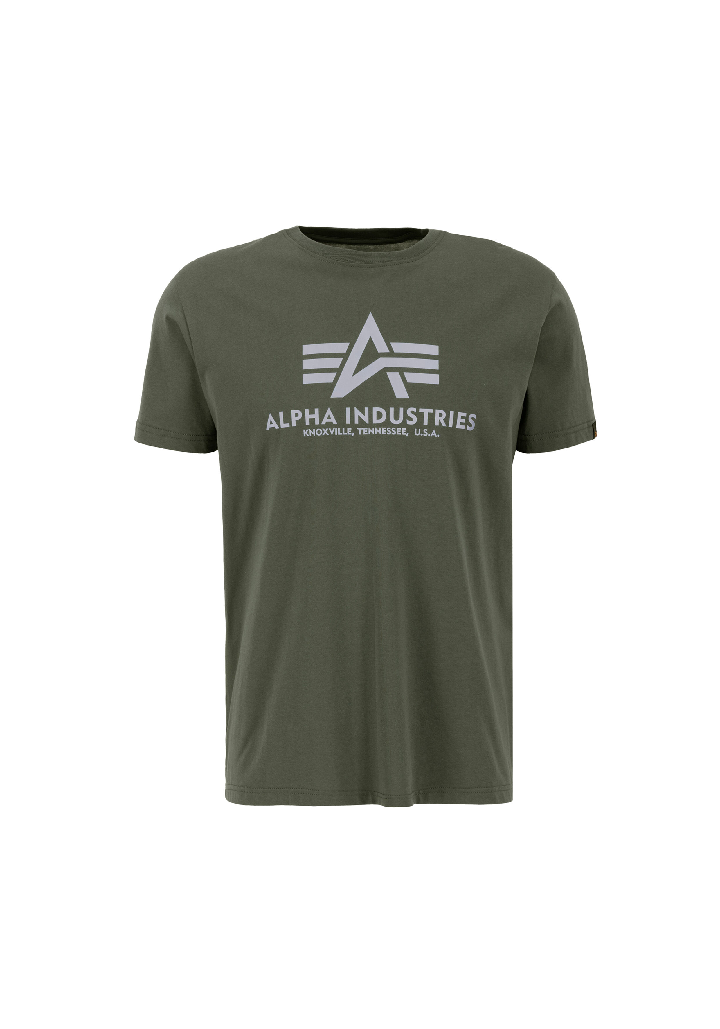 Basic Reflective Print T-Shirt dark olive 100501RP_142_001_121809.jpg