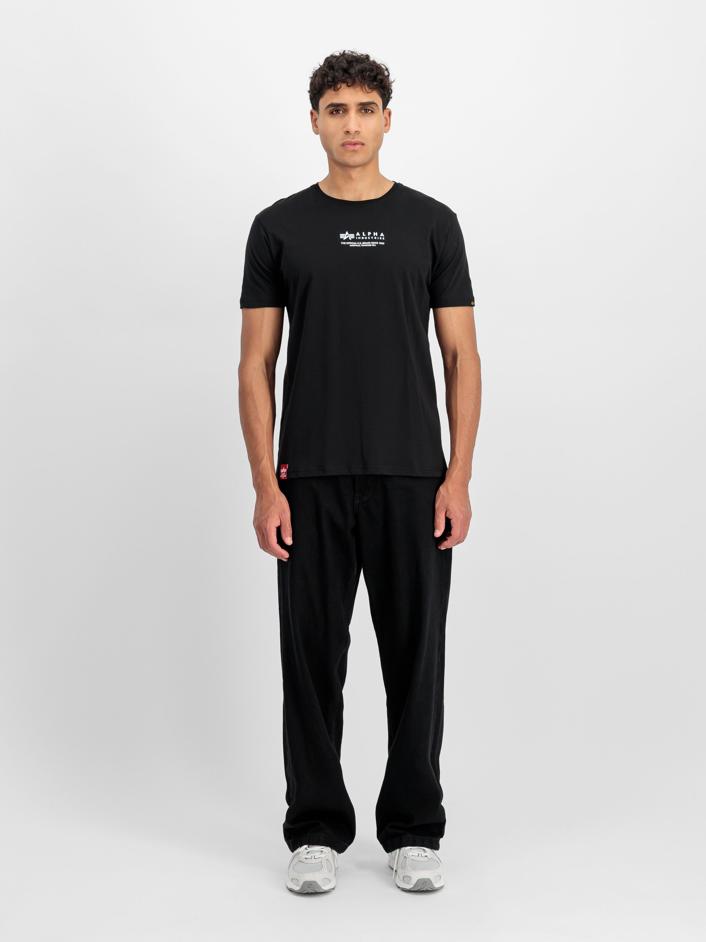 Alpha Wording T-Shirt black 108501_03_2_model_00001_199471