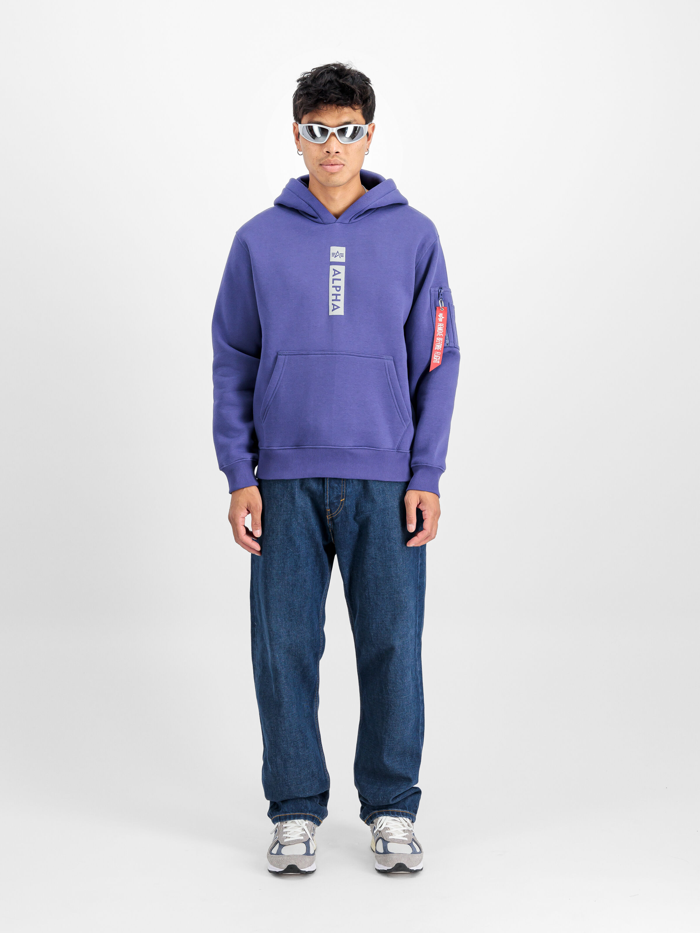 Alpha Puff Print Hoodie night purple 146338_735_2_model_00001_118423