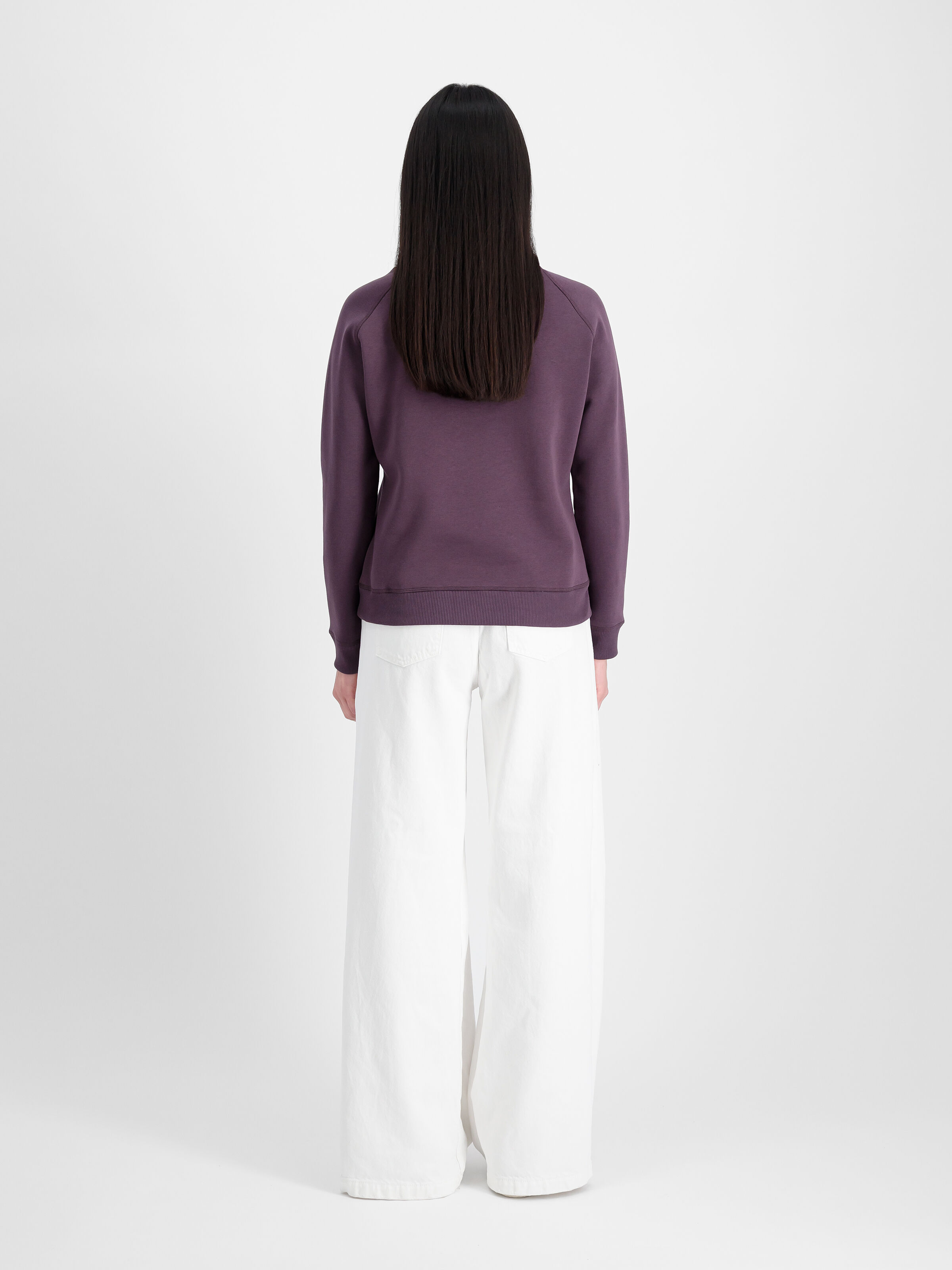 New Basic Big Logo Sweatshirt Women  Plum 196031_719_2_model_00002_97035