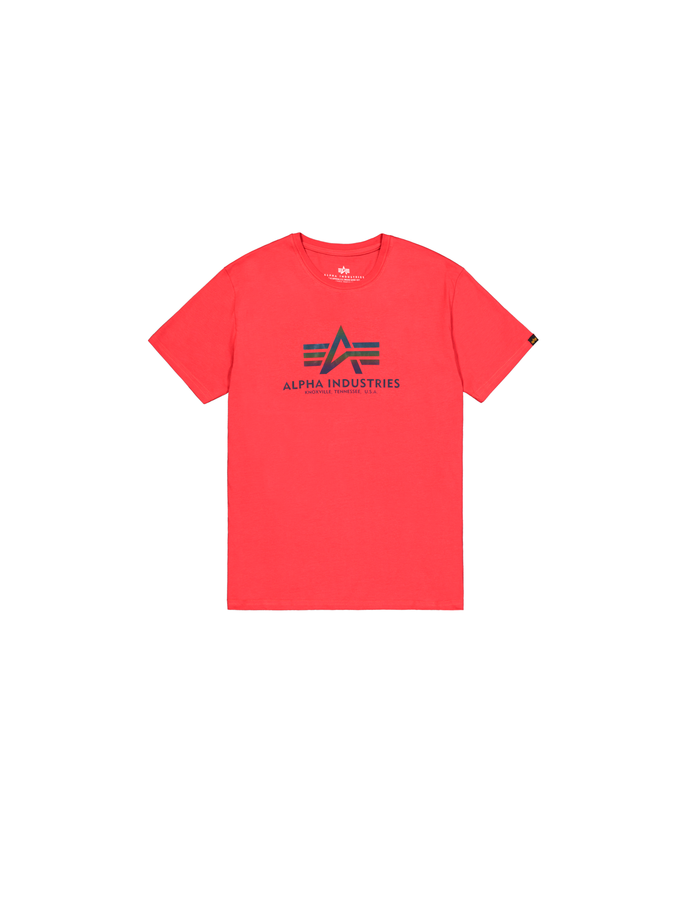 Basic Big Logo Rainbow Reflective T-Shirt speed red 100501RR_328_1_flatlay_00001_223264.png