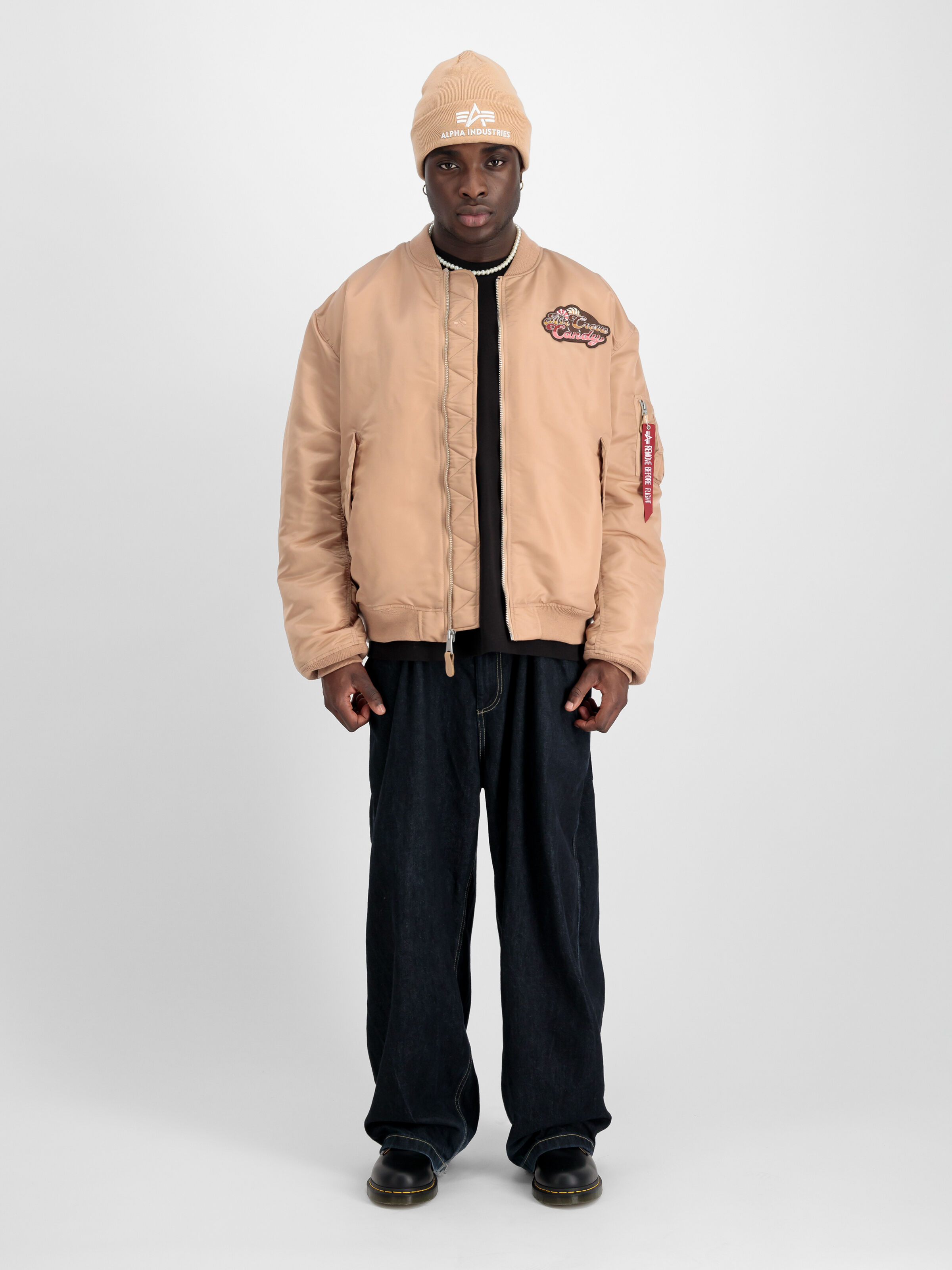 MA-1 Candy Crew Bomber Jacket Dusty Coral 148140_721_2_model__00001_98761