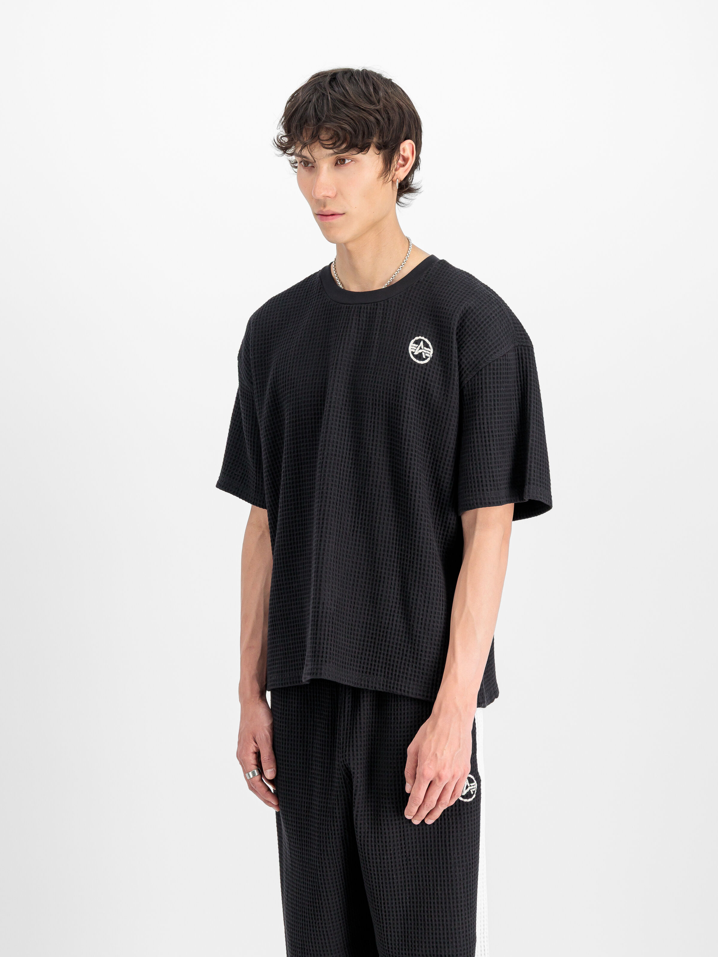 Studio Waffle T-Shirt black 258502_03_2_model_00002_172795