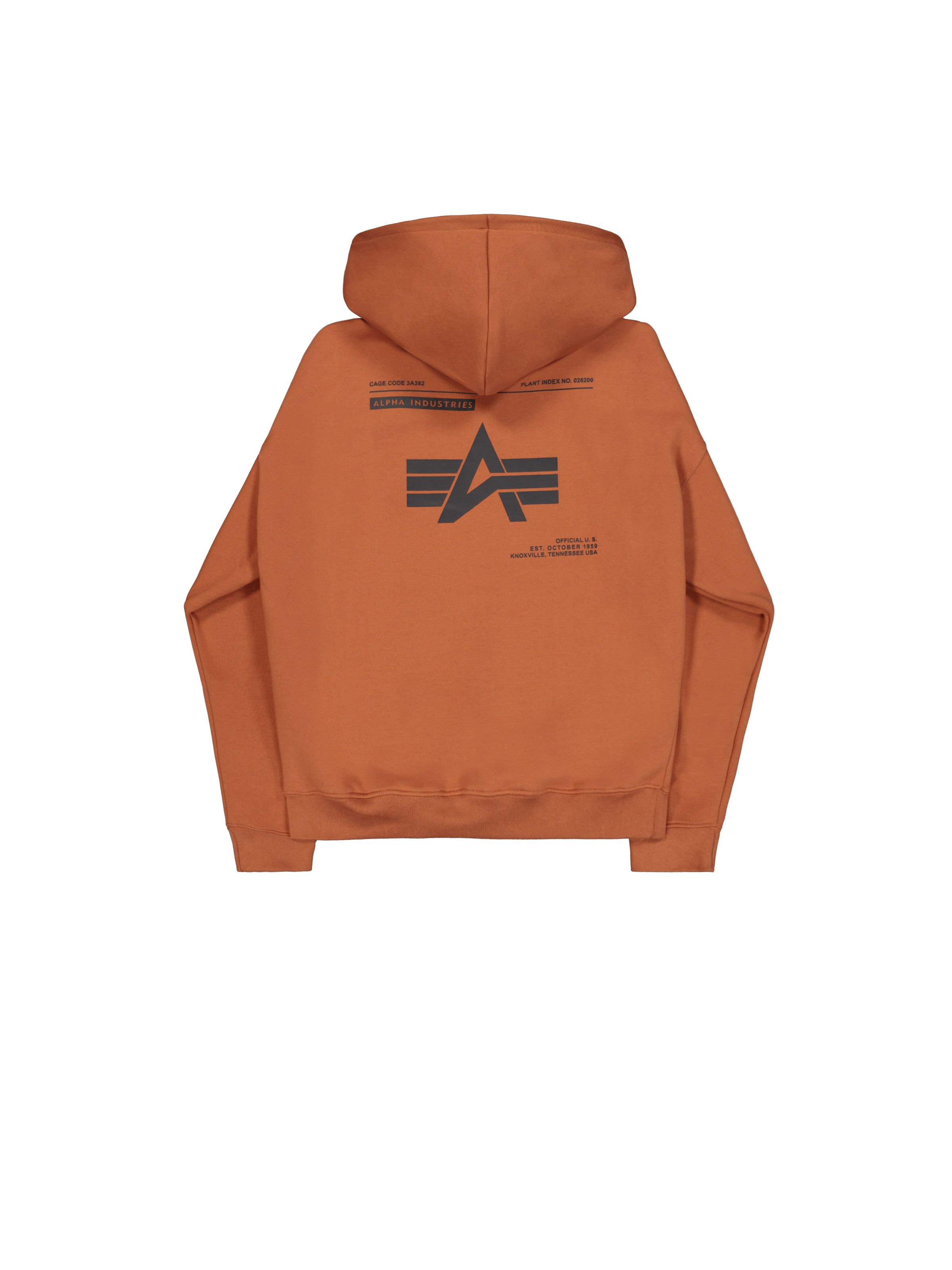 Logo Backprint Hoodie hazel brown 146336_709_1_flatlay_00002_221578