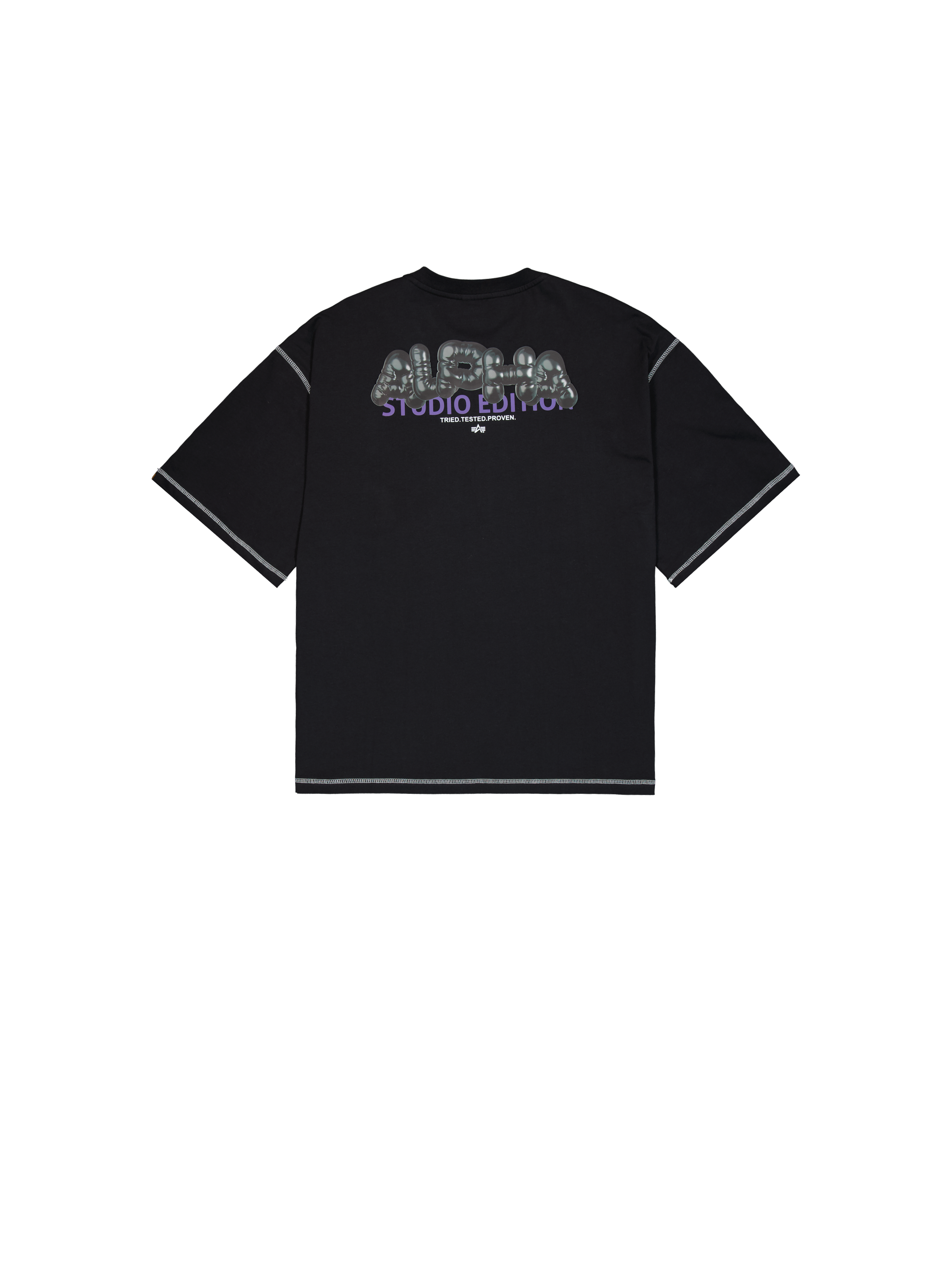 Studio Bubble Backprint T-Shirt black 156555_03_1_flatlay_00002_146011