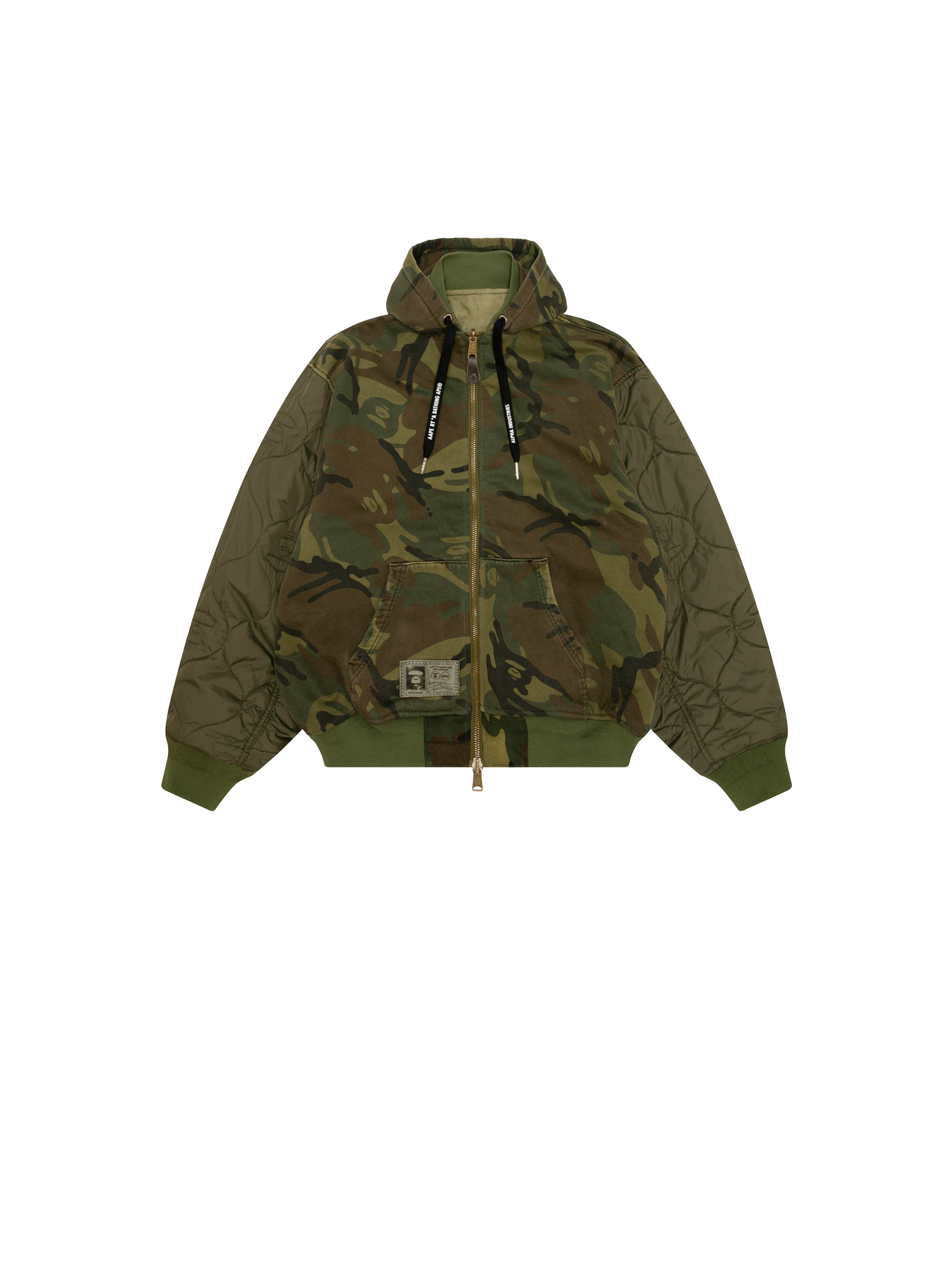 ALPHA X AAPE REVERSIBLE PADDED MA-1 QUILTED organic khaki 148171_706_1_flatlay_00003_150790