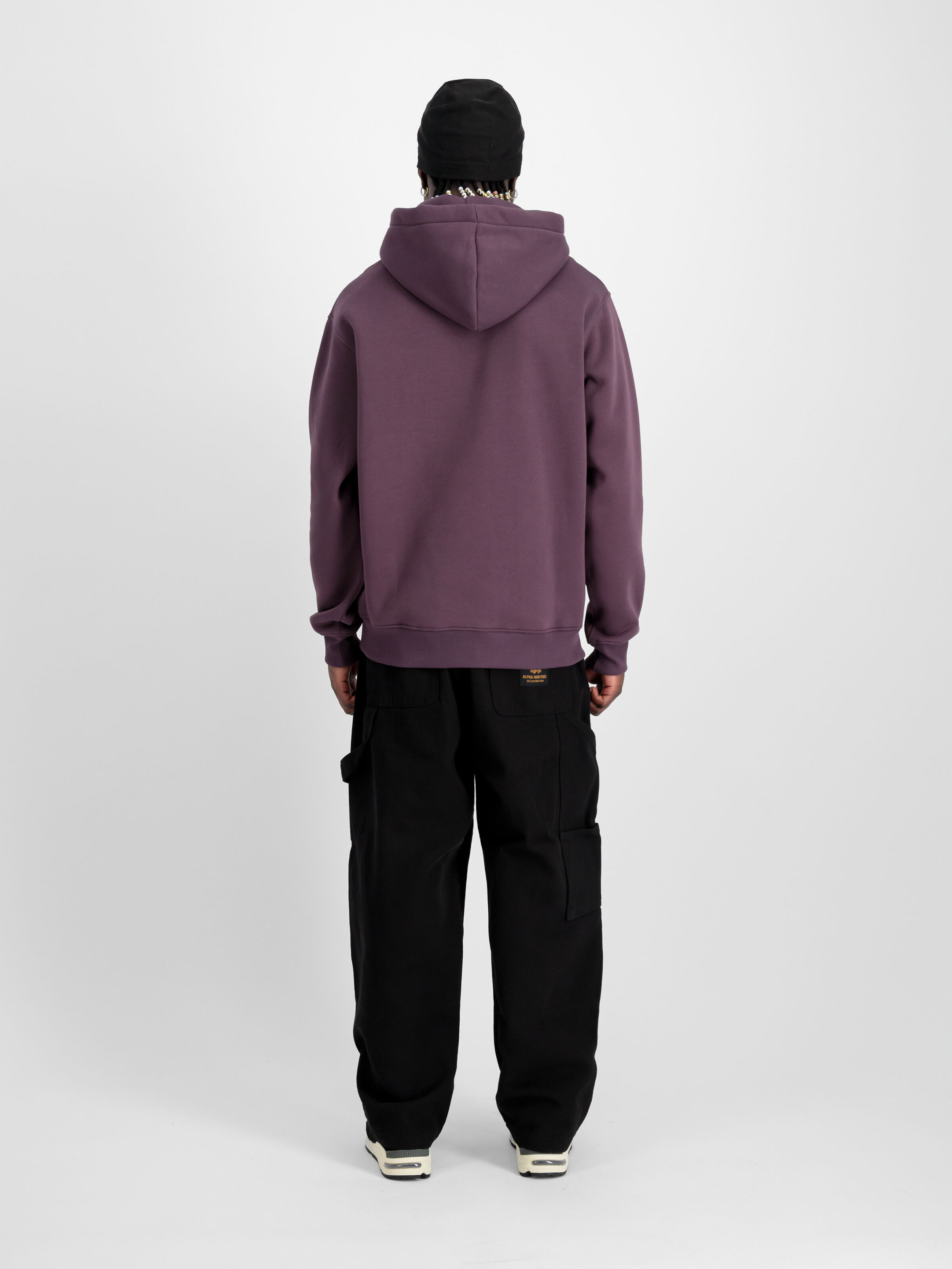 Basic Small Logo Hoodie Plum 196318_719_2_model_00002_107407