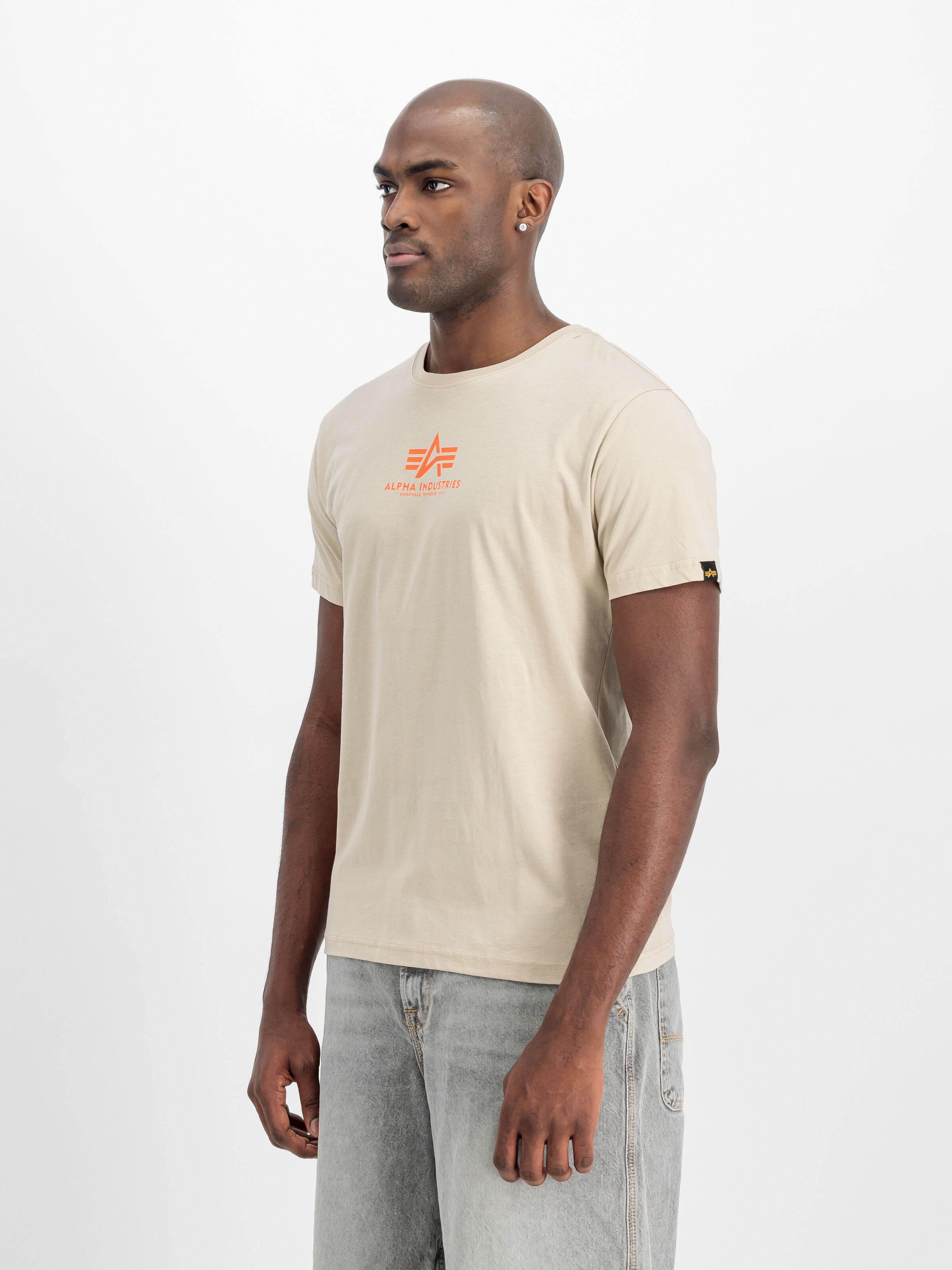 Basic Mid Logo T-Shirt organic beige 118533_627_2_model_00002_160769