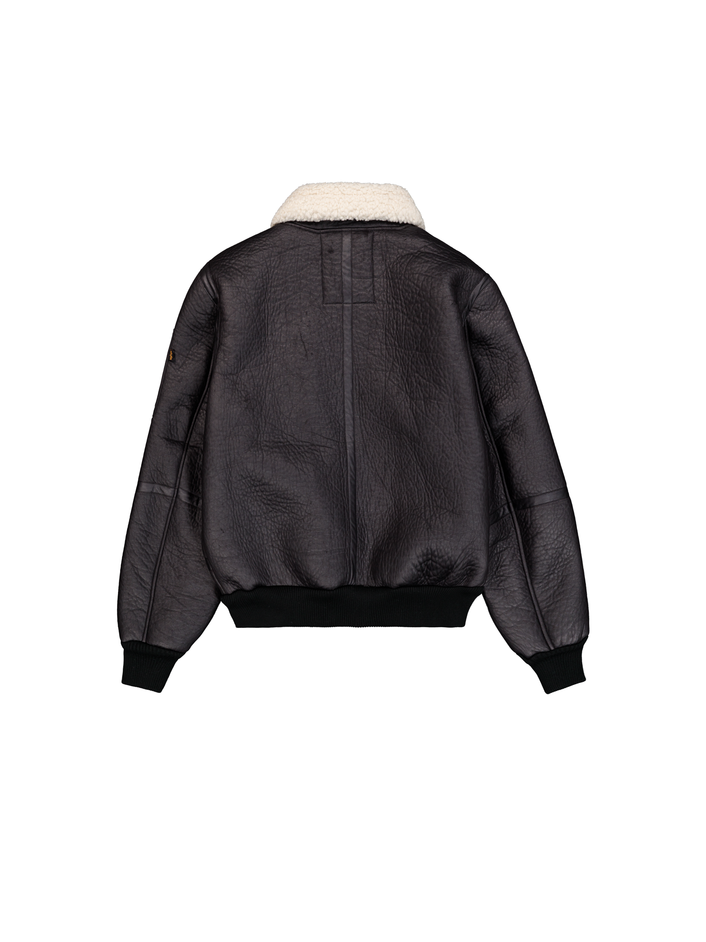 B-15-3 Faux Leather Bomber Jacket black 268129_03_1_flatlay_00002_202389