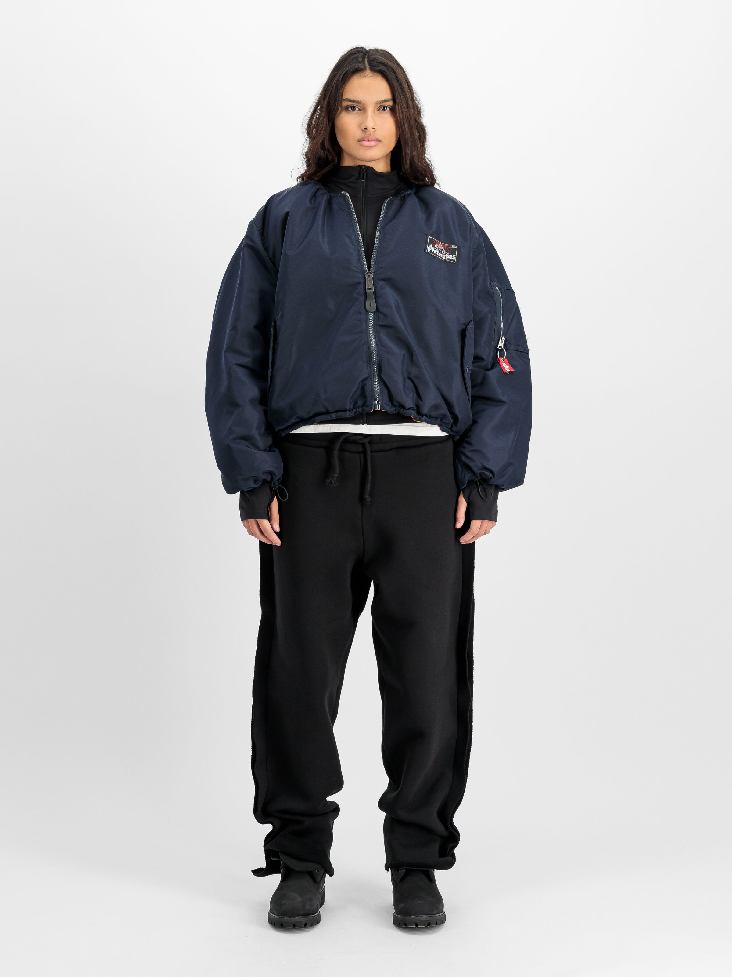 ALPHA x PROTOTYPES Toggle Bomber Jacket navy 258165_02_2_model_00001_224000