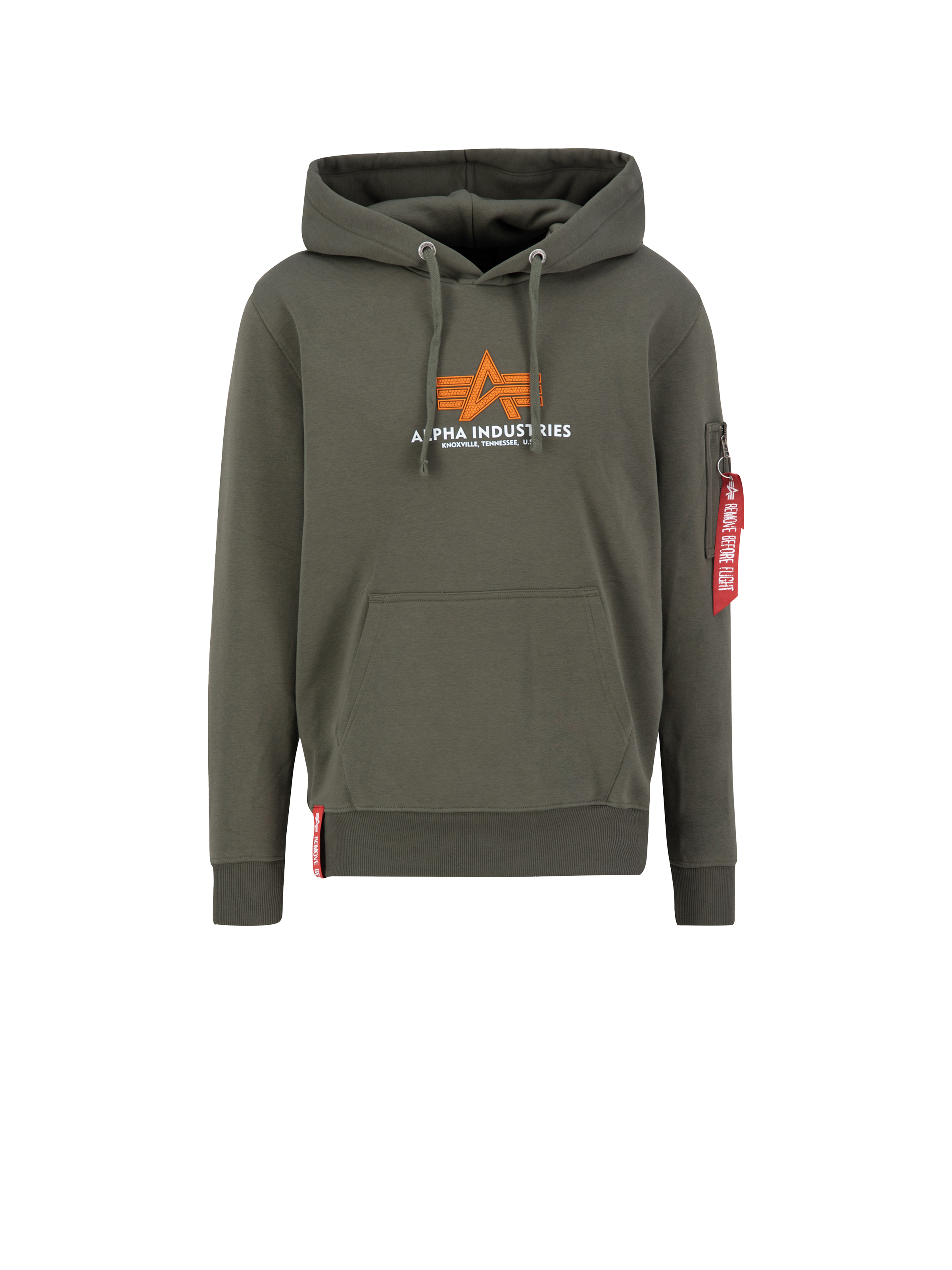 Basic Big Logo Rubber Hoodie dark olive 178312RB_142_001_193567.png